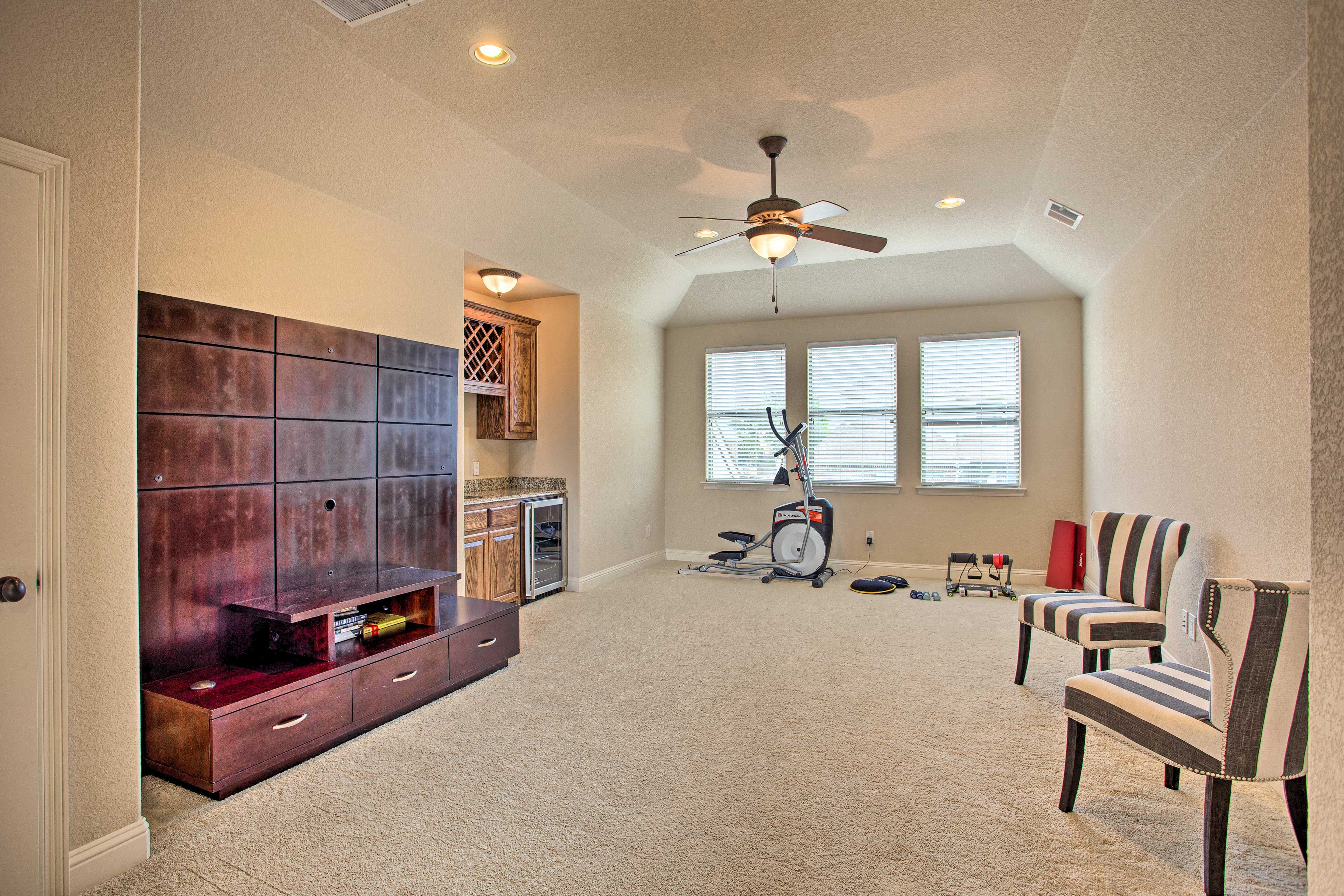 Game Room | 2nd Floor | Exercise Equipment | Wine Fridge