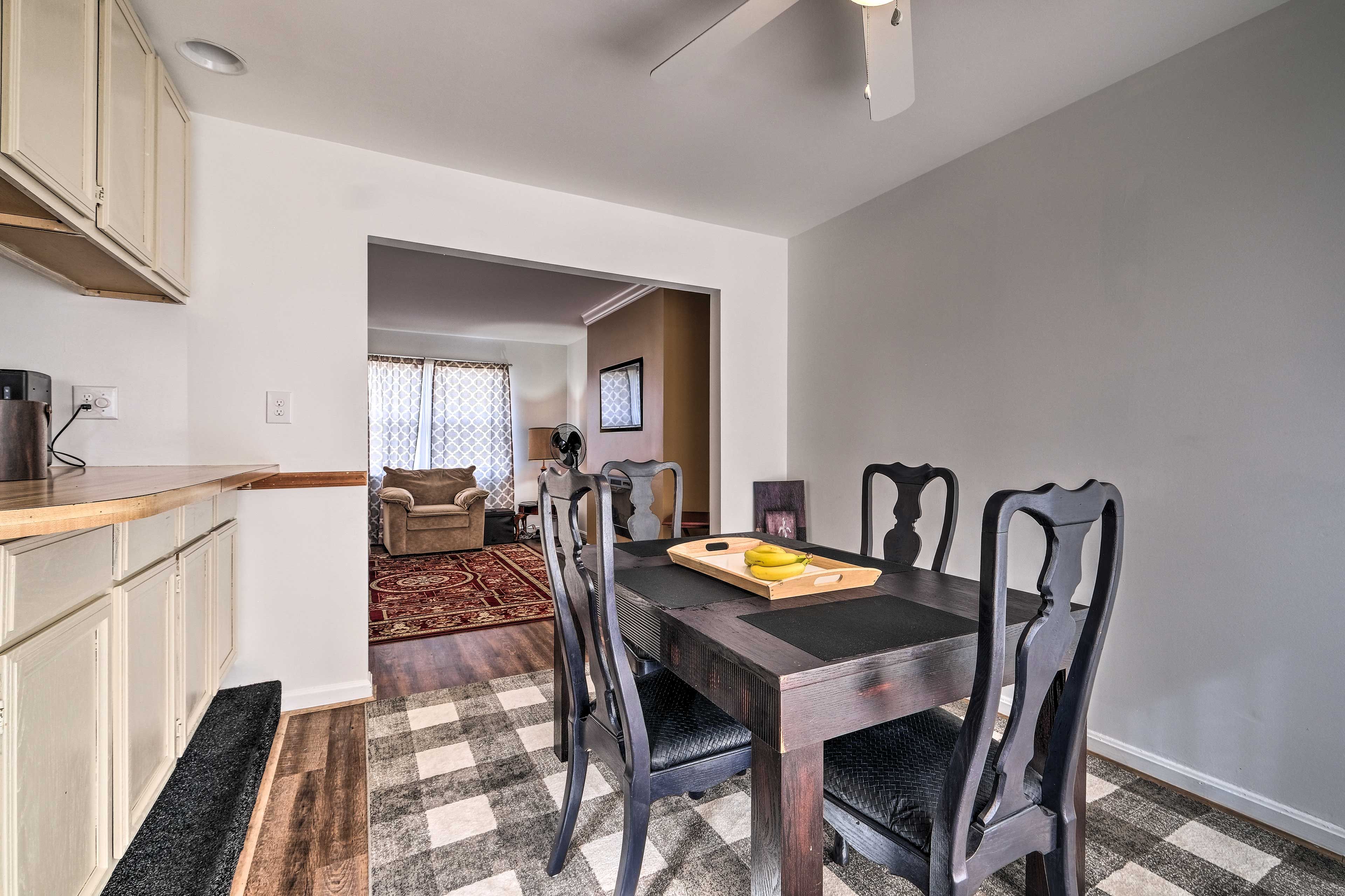 Dining Area | Dishware + Flatware Provided