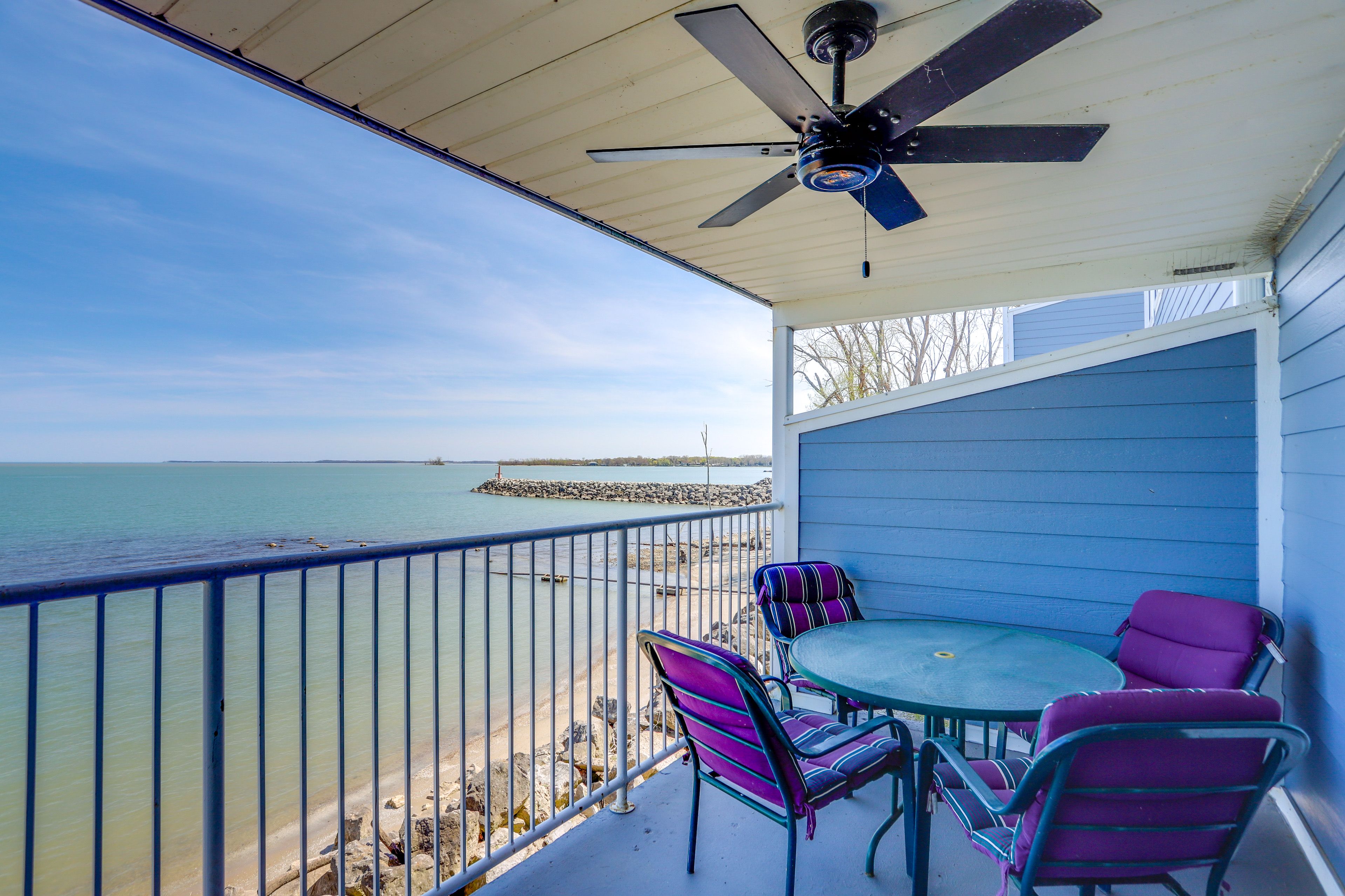 Private Balcony | Elevator Access to Condo Entry