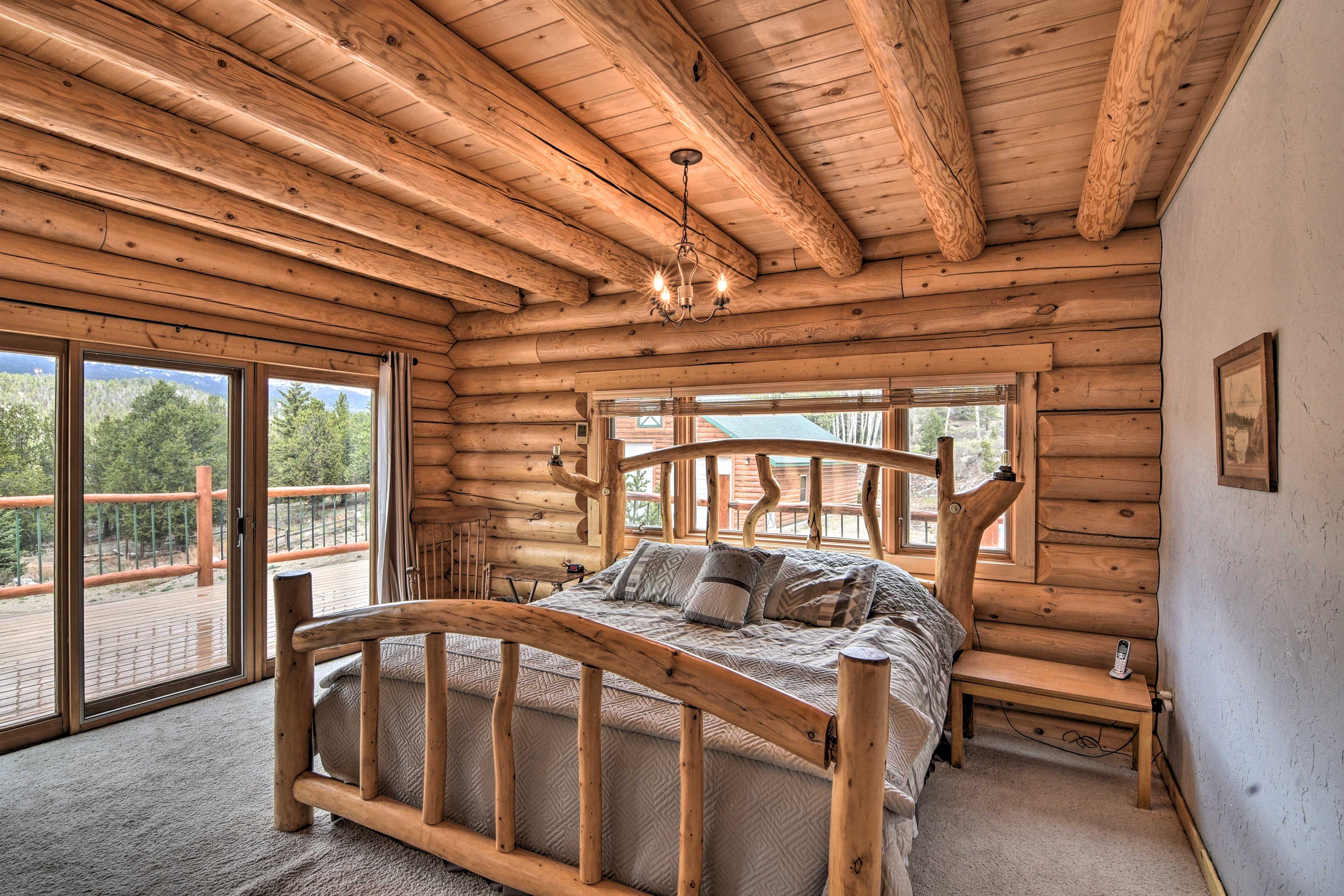 Bedroom 1 | King Bed | Balcony Access | Main Floor | Linens Provided