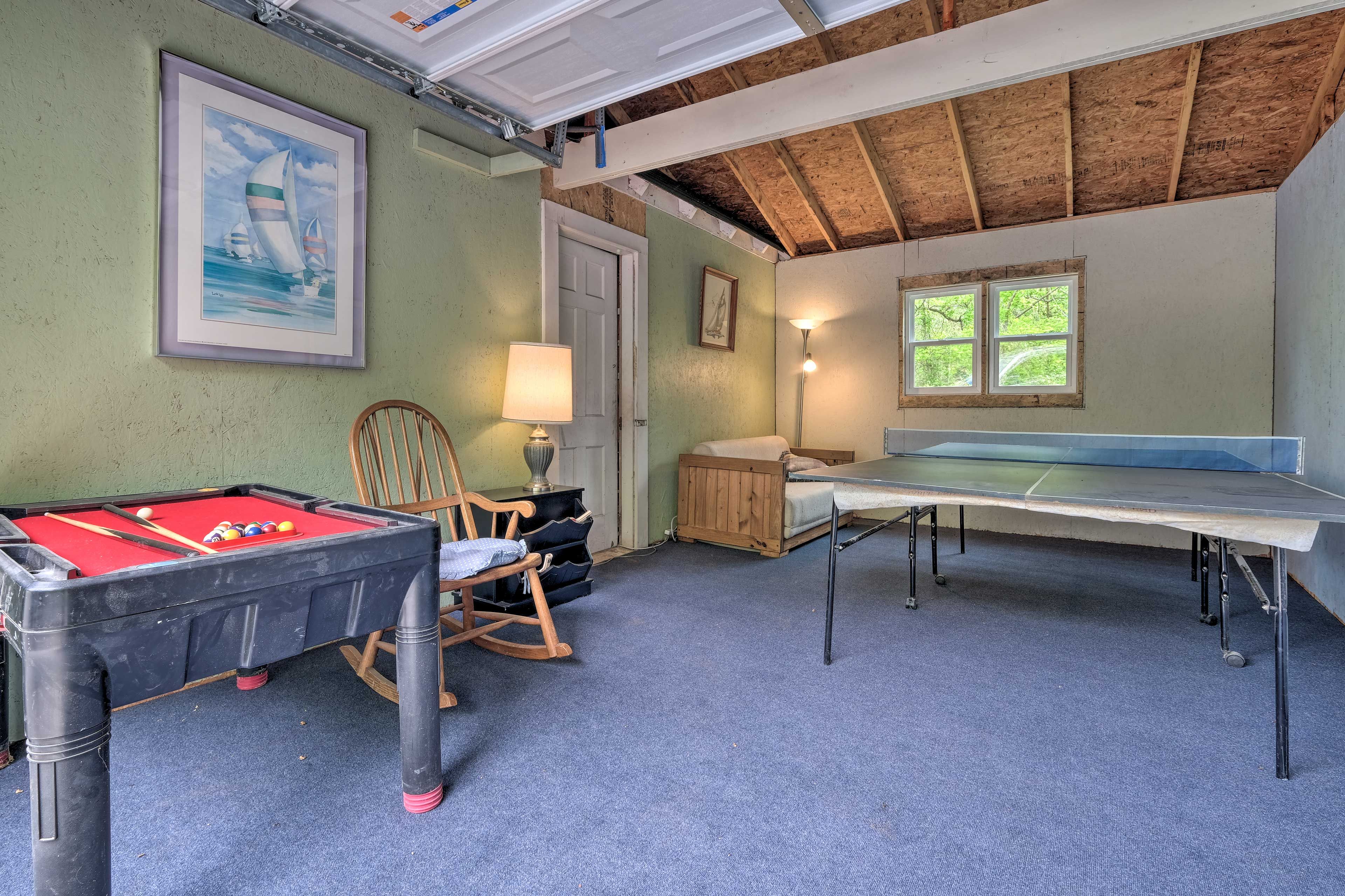 Game Room | Foosball & Ping Pong Table