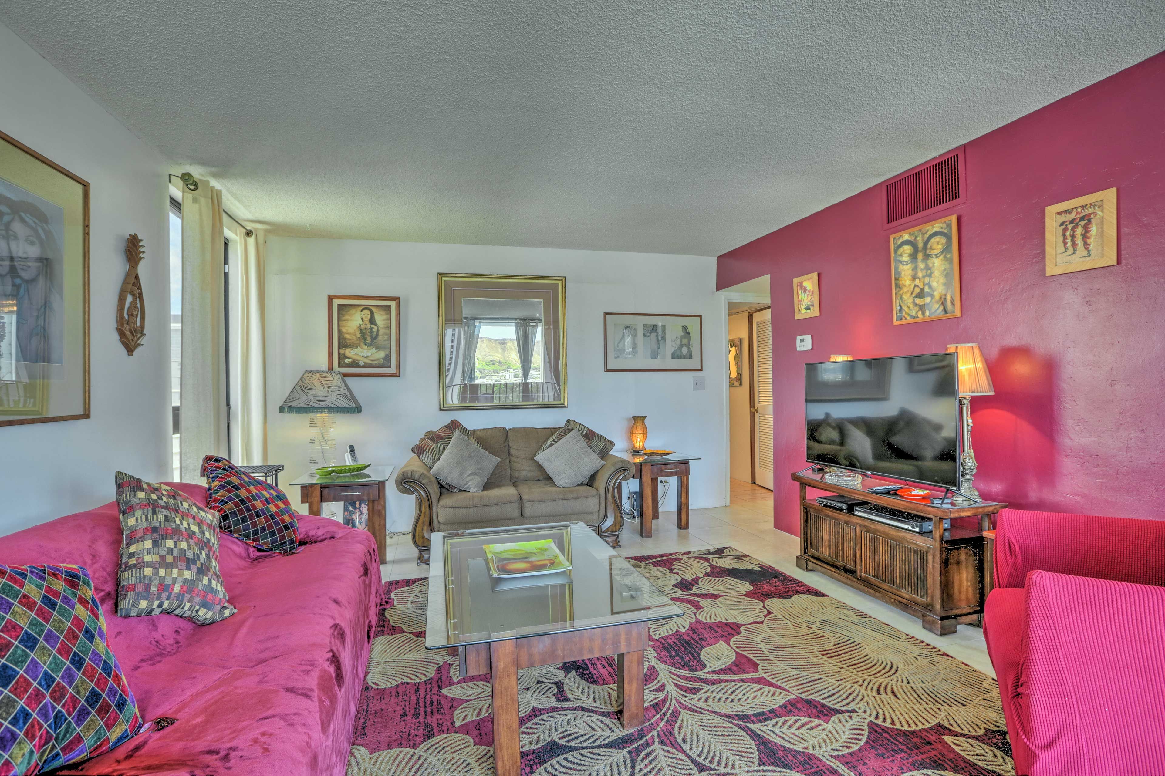 Living Room | Central Heat & A/C