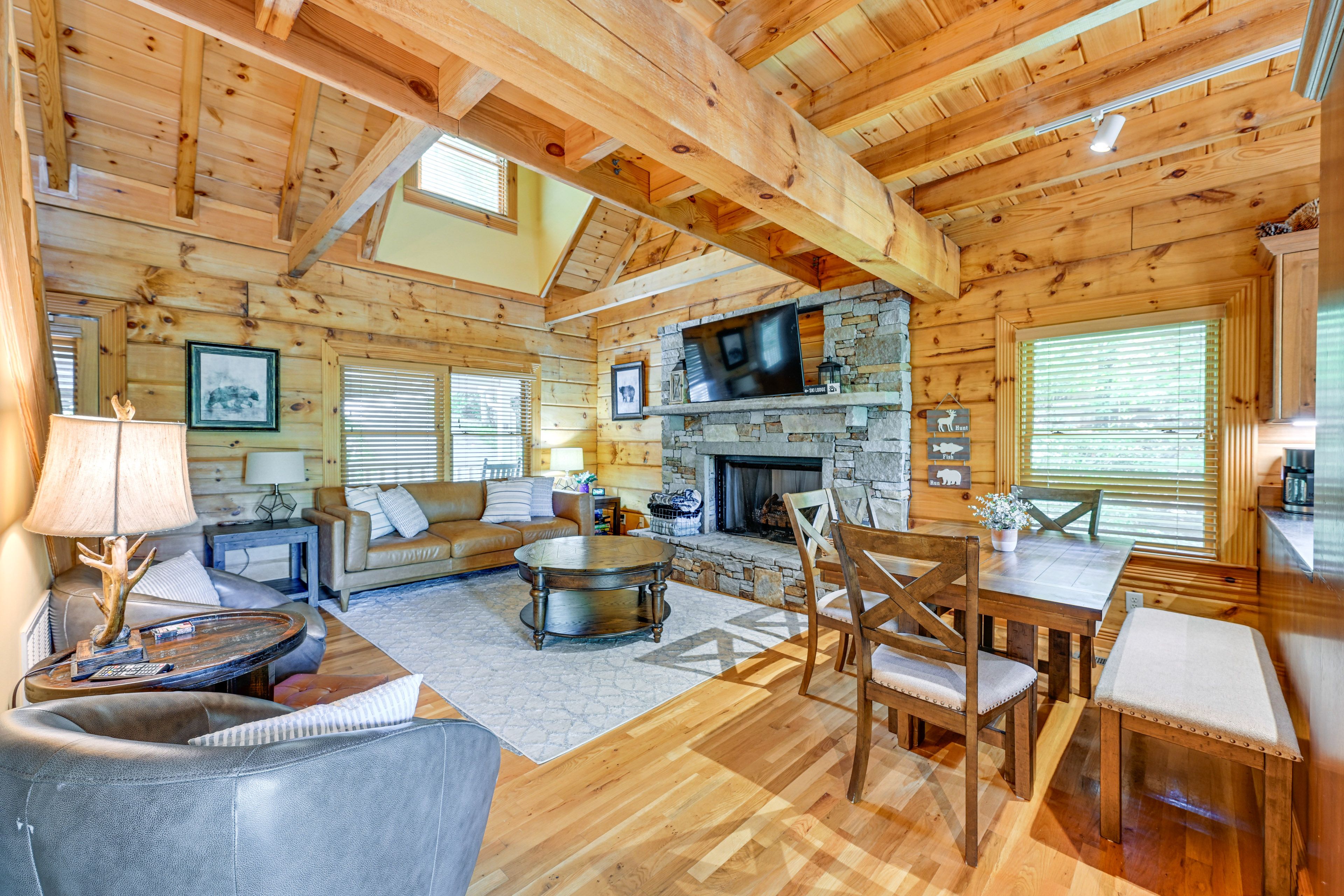 Sapphire Vacation Rental Cabin | 2BR | 2.5BA | 1,408 Sq Ft | Stairs Required
