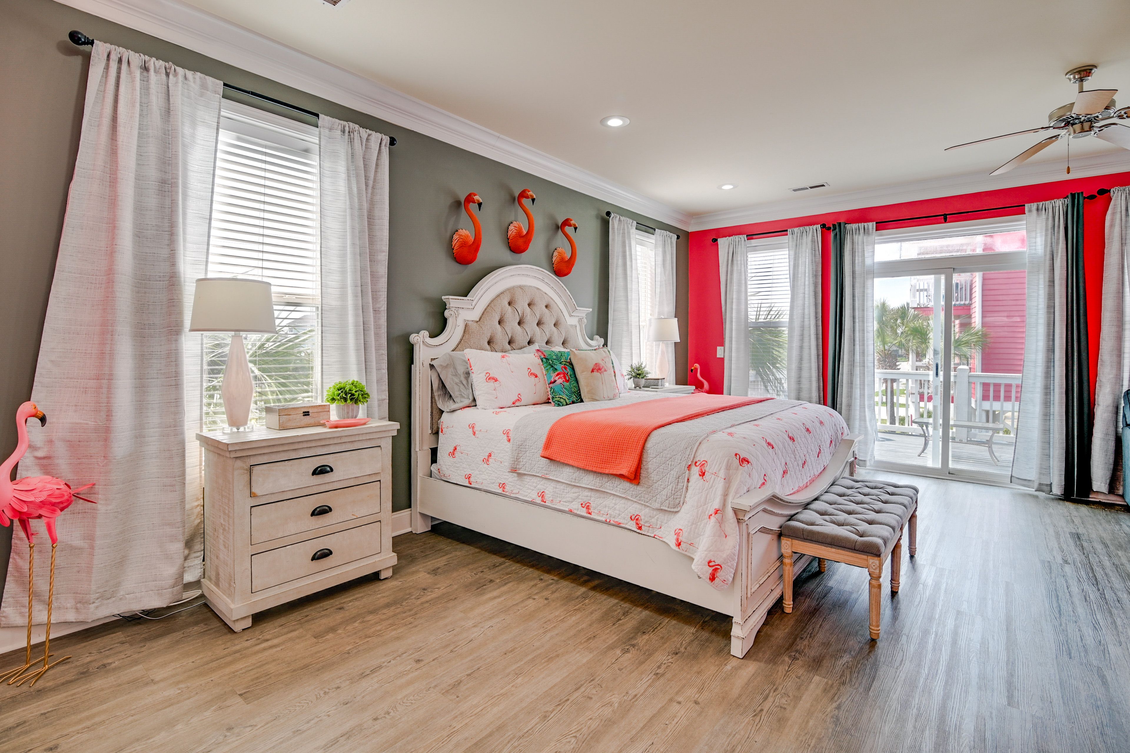 Bedroom 1 | King Bed | 1st Floor | Steps Required | Private Balcony