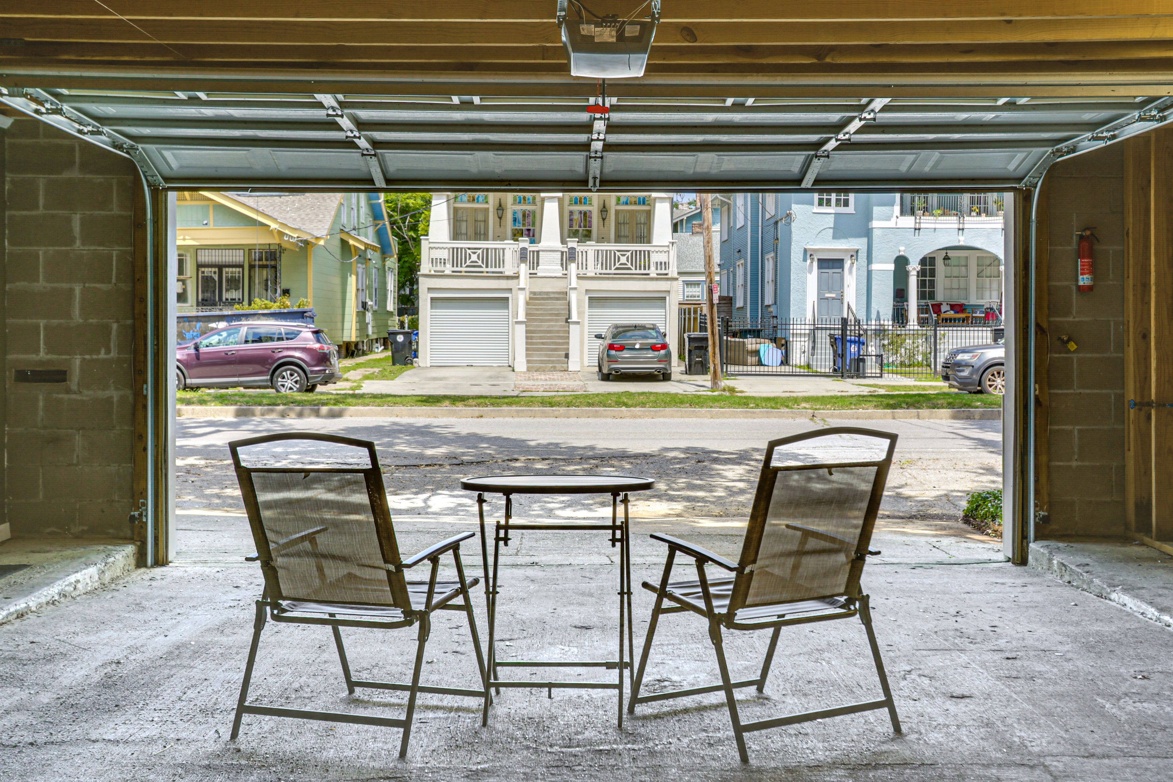 Garage | Outdoor Seating