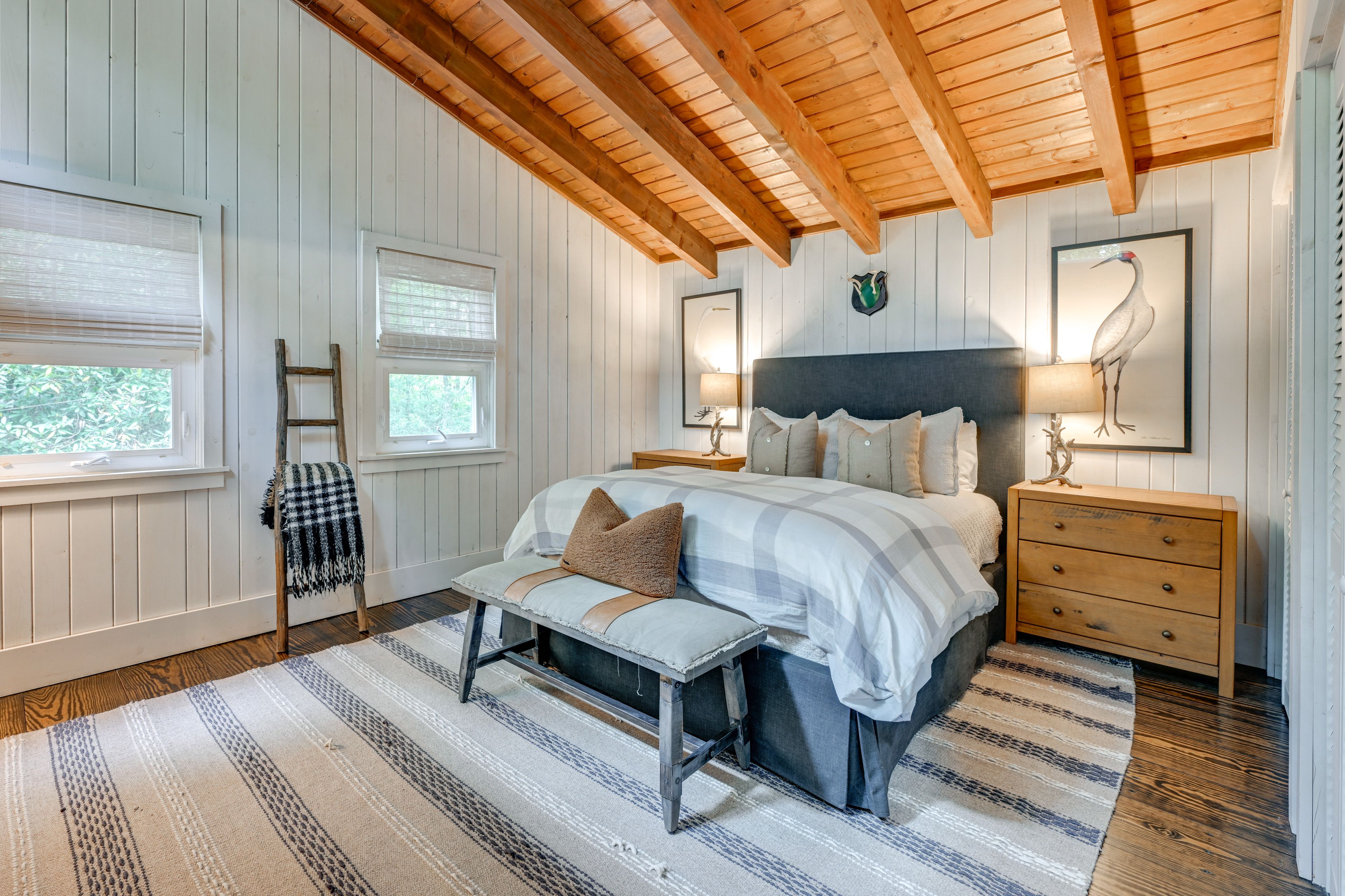 Bedroom 2 | Queen Bed | Linens Provided | Smart TV | 2nd Floor | Stairs Required