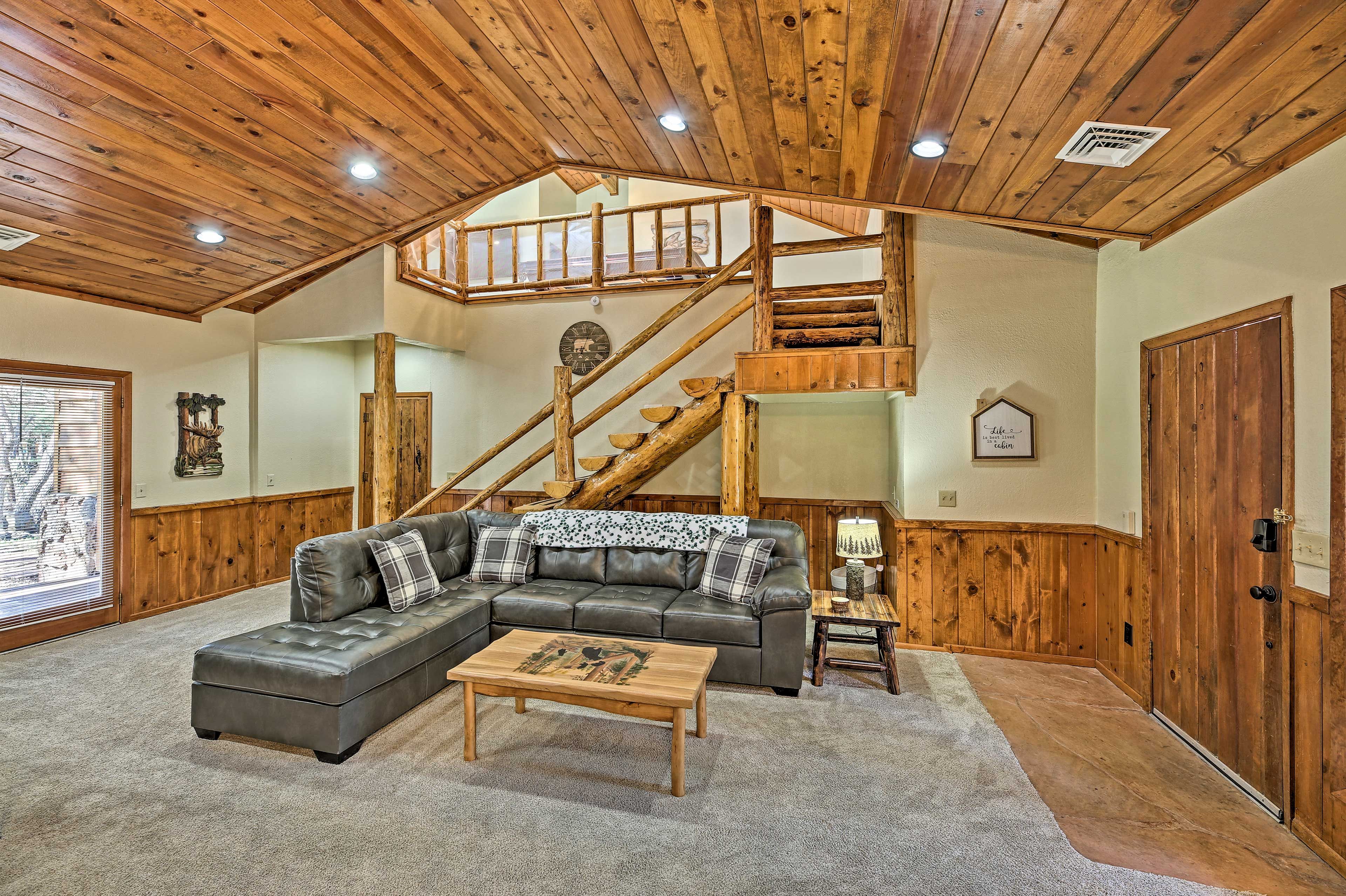 Living Room | Upstairs Game Room Access | Stairs Required