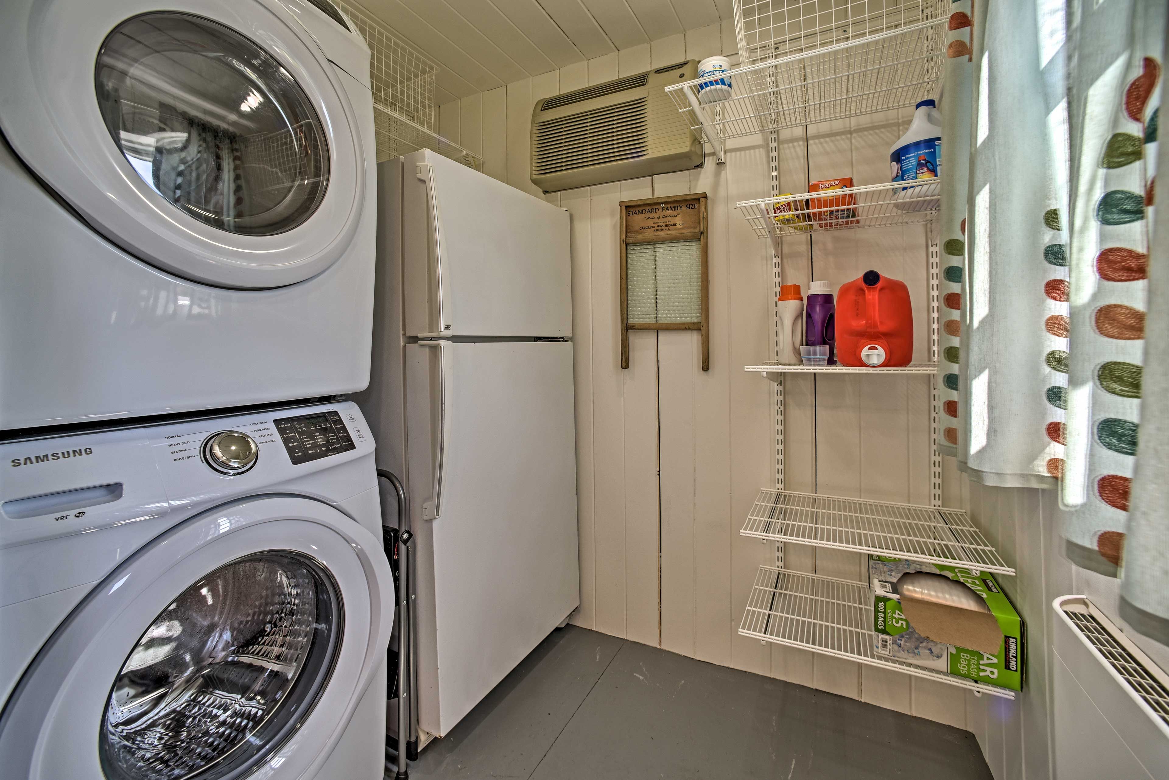 Private Washer & Dryer | Detergent Provided