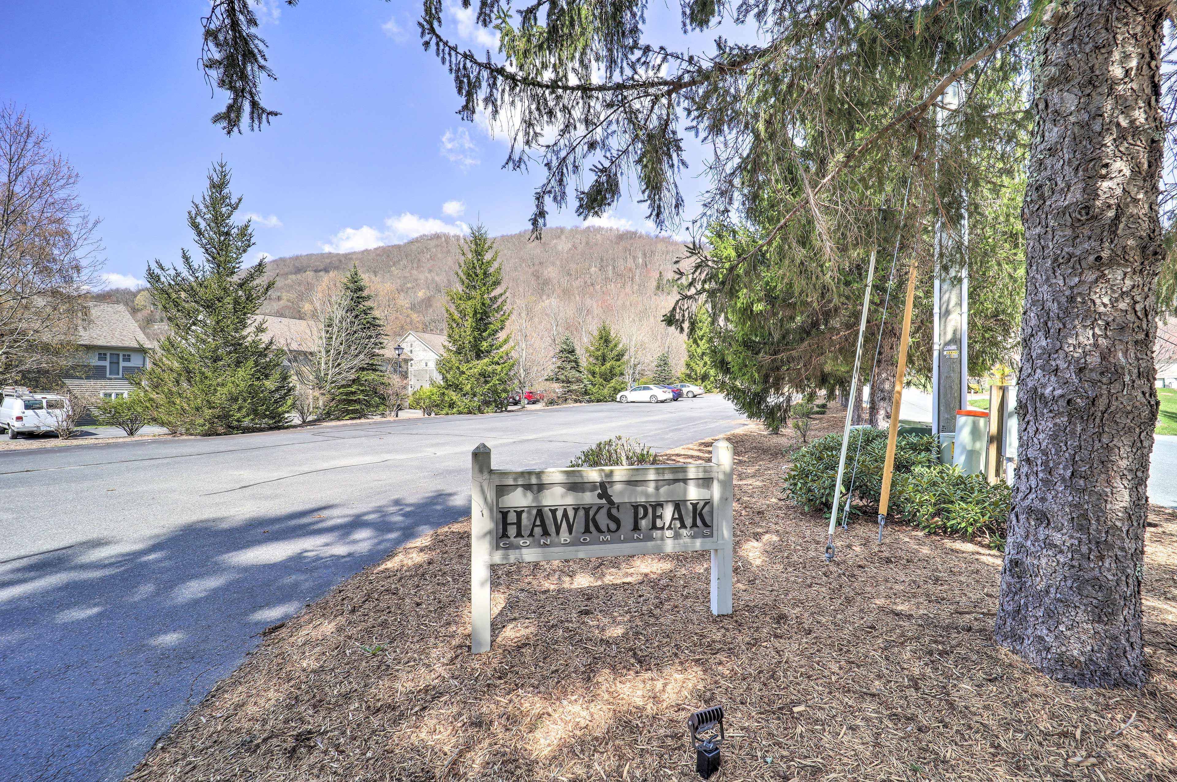 Located in the Hawks Peak Condominiums