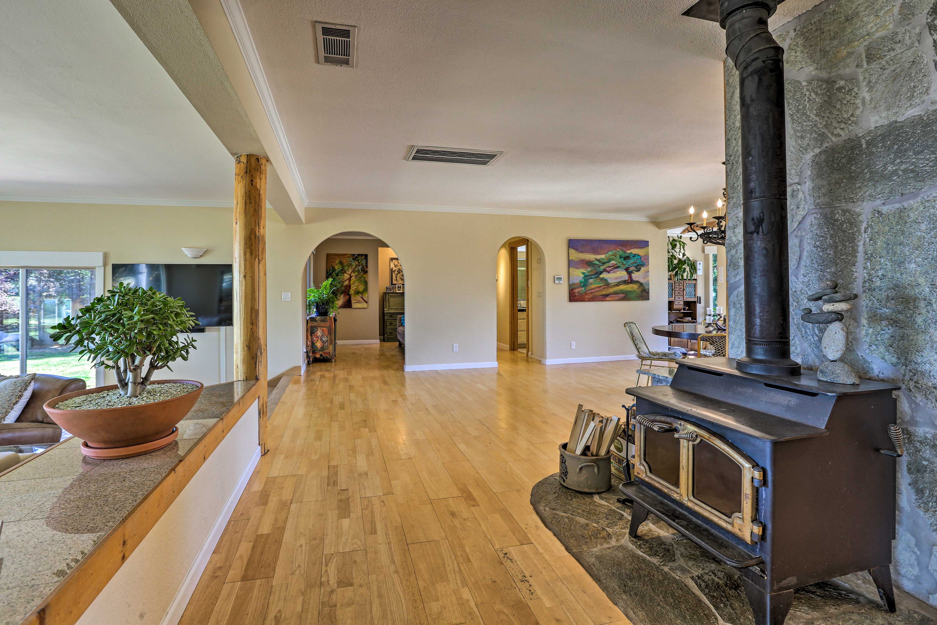 Living Area | Wood-Burning Stove