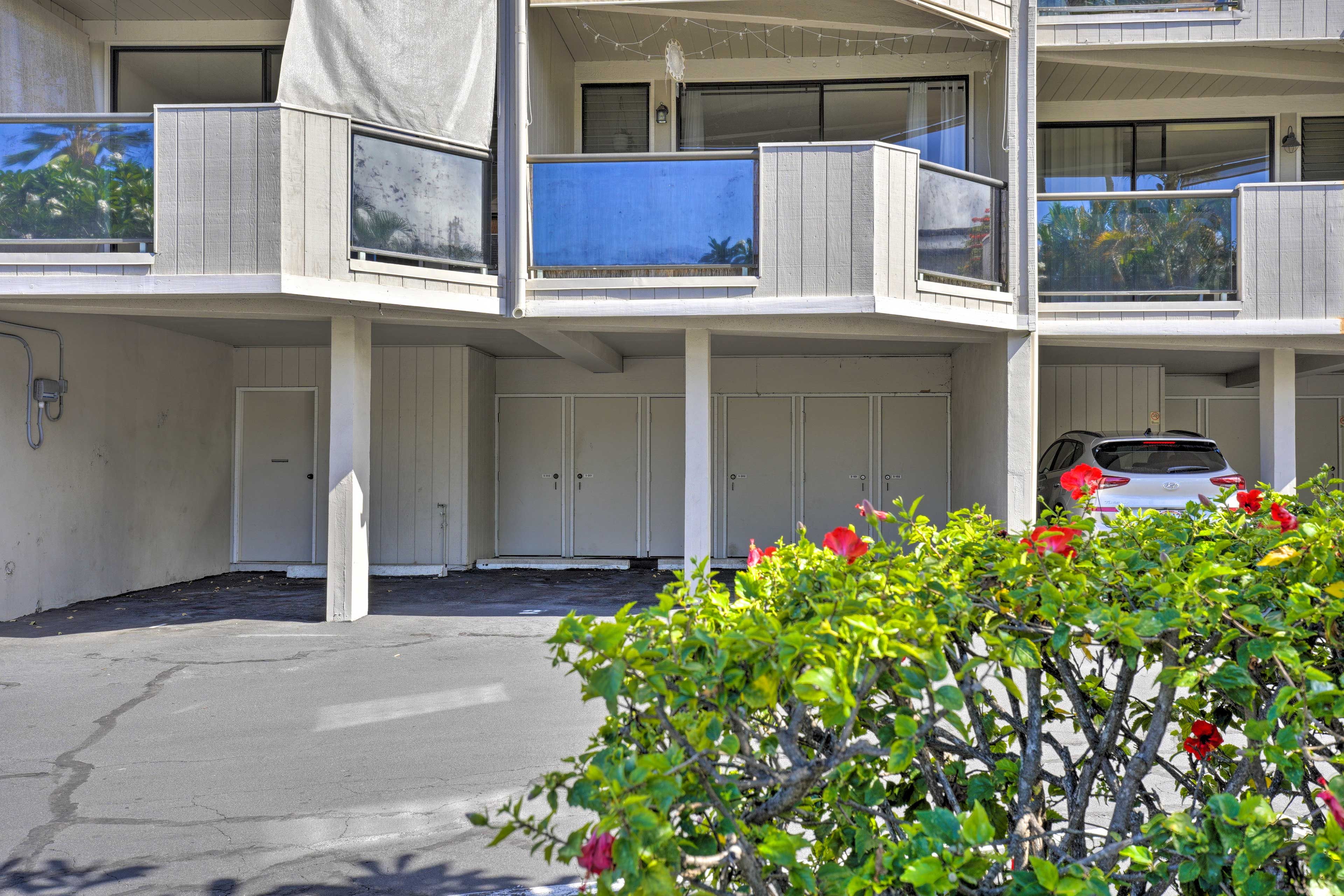 Condo Exterior | Designated Parking Spot (1 Vehicle)