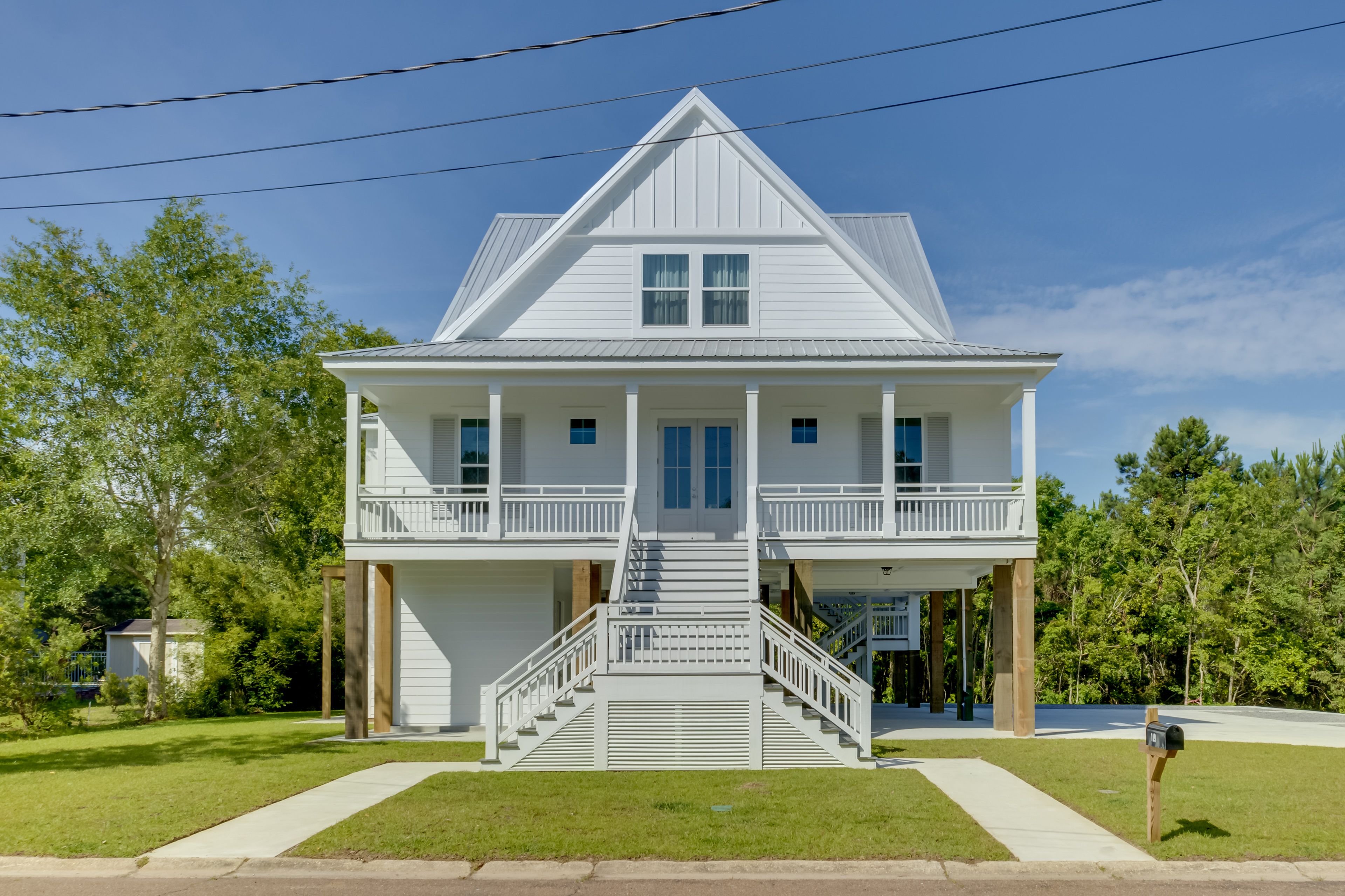 Waveland Vacation Rental | 3BR | 3.5BA | 2,800 Sq Ft | 2 Story | Stairs to Entry