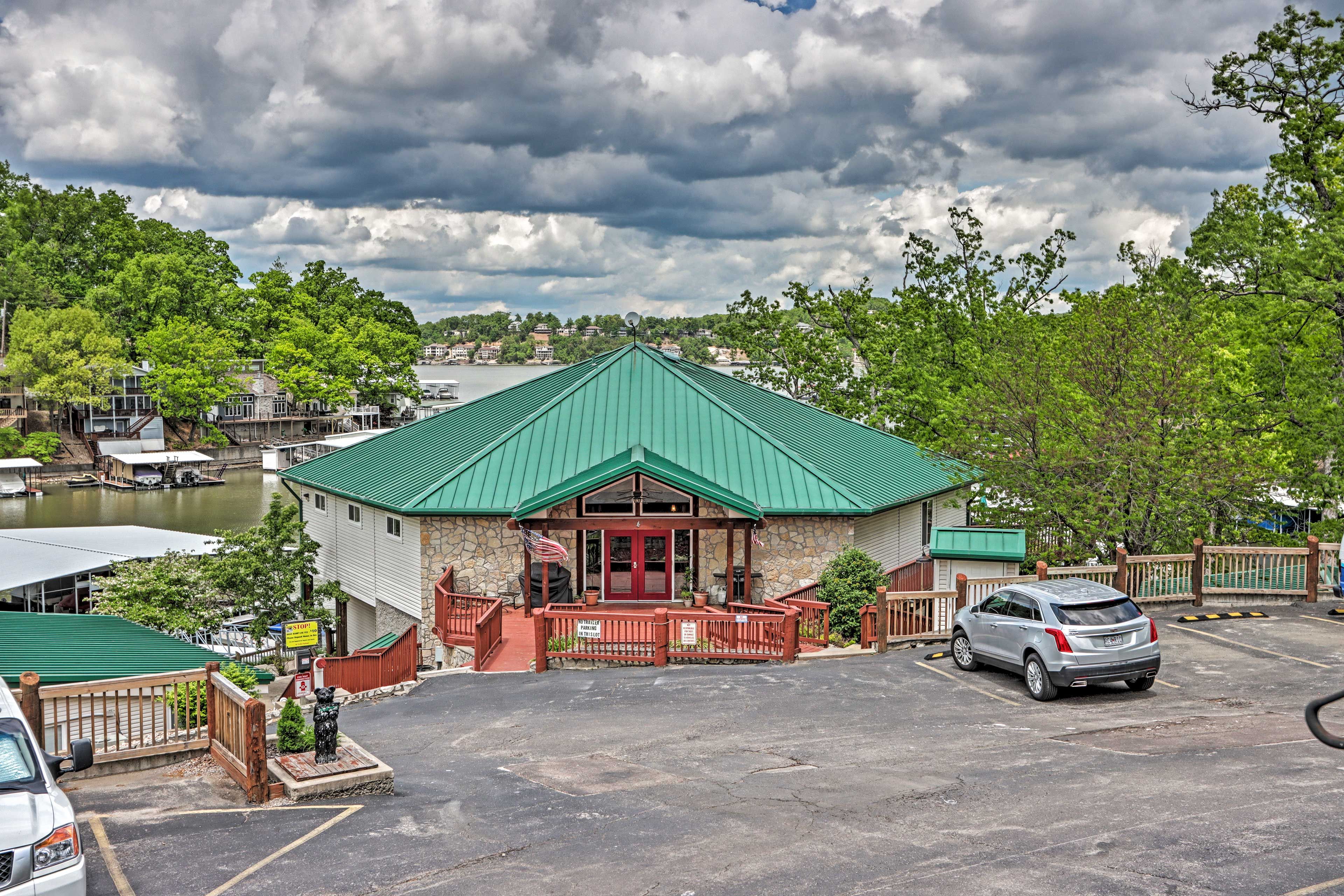 Condo Exterior | Community Lot Parking | Trailer Parking (Additional Fee)