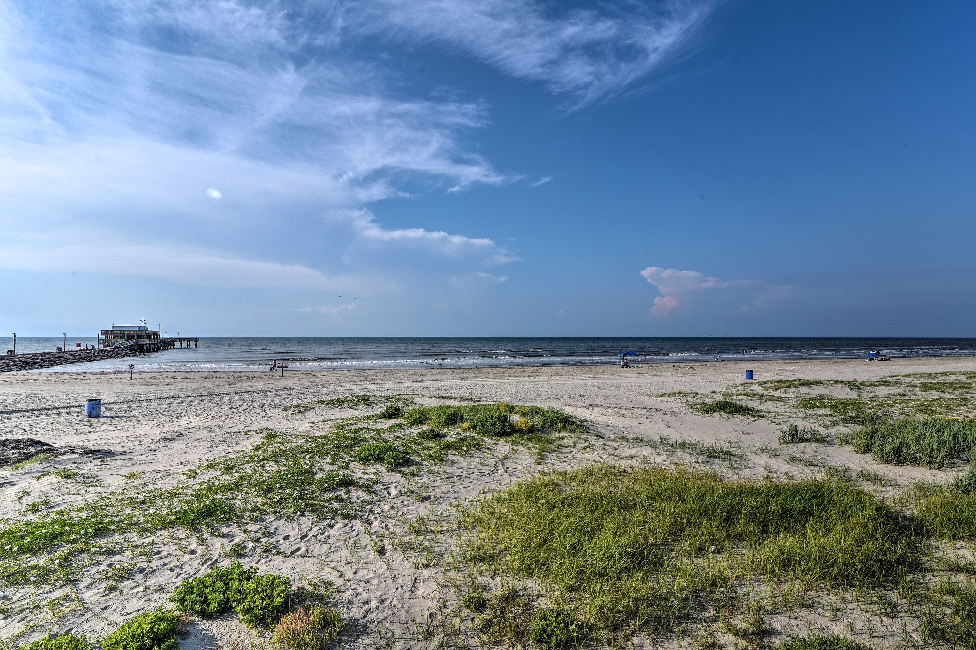 Galveston Beach | Across the Street