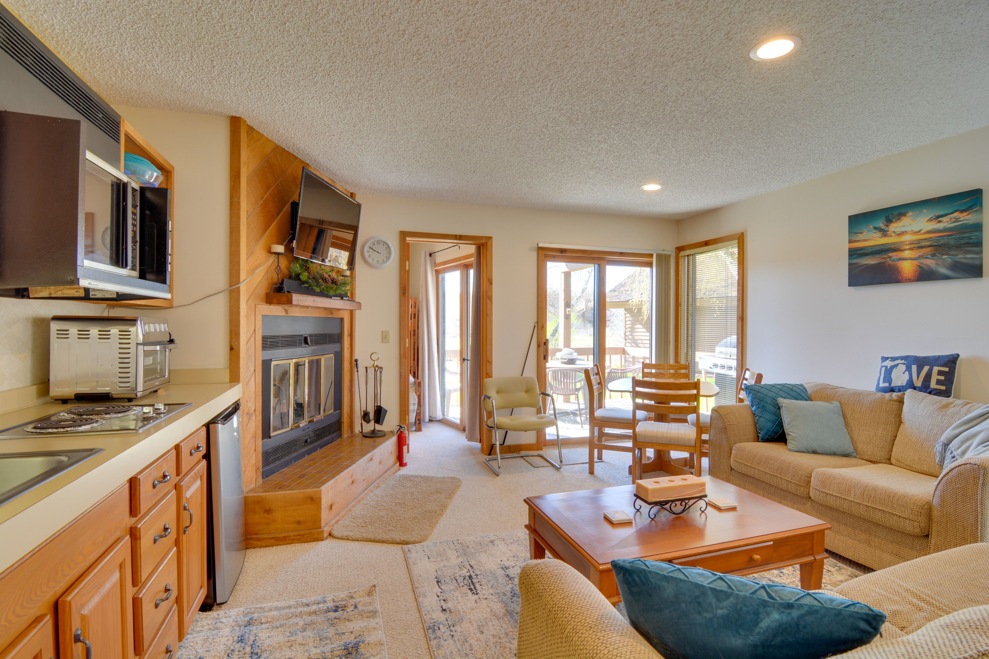 Living Room | Central Heat | Window A/C Unit | Free WiFi