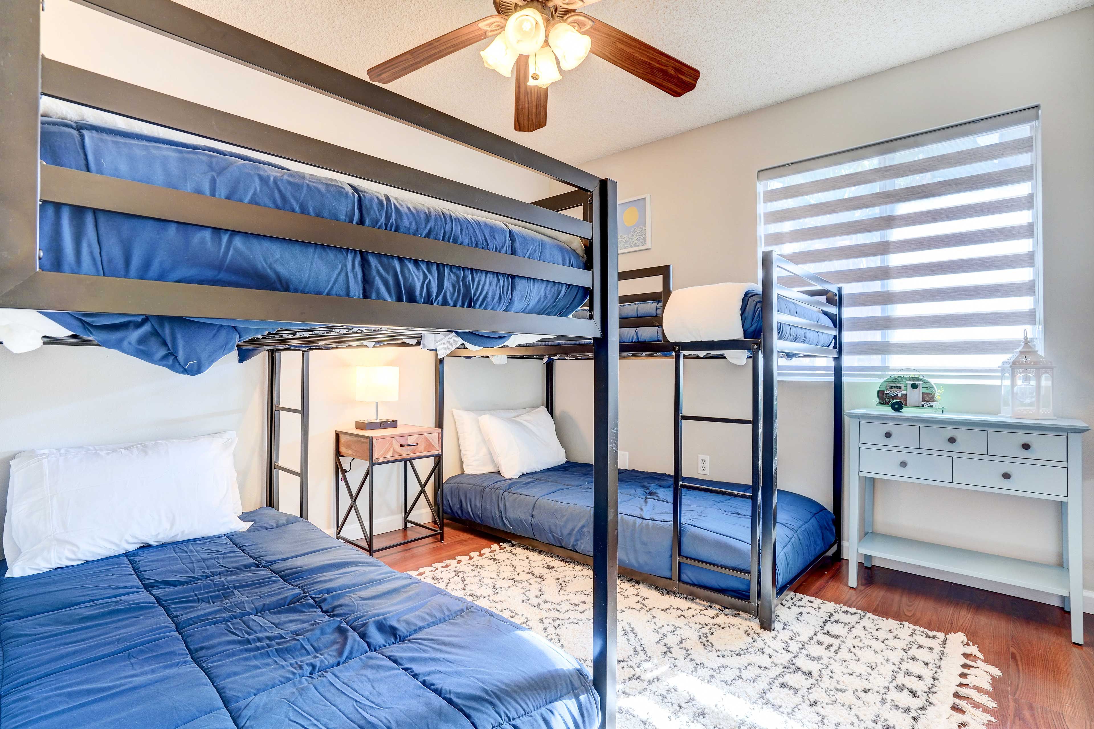 Bedroom 3 | 4 Twin (Bunk Beds) | Linens Provided