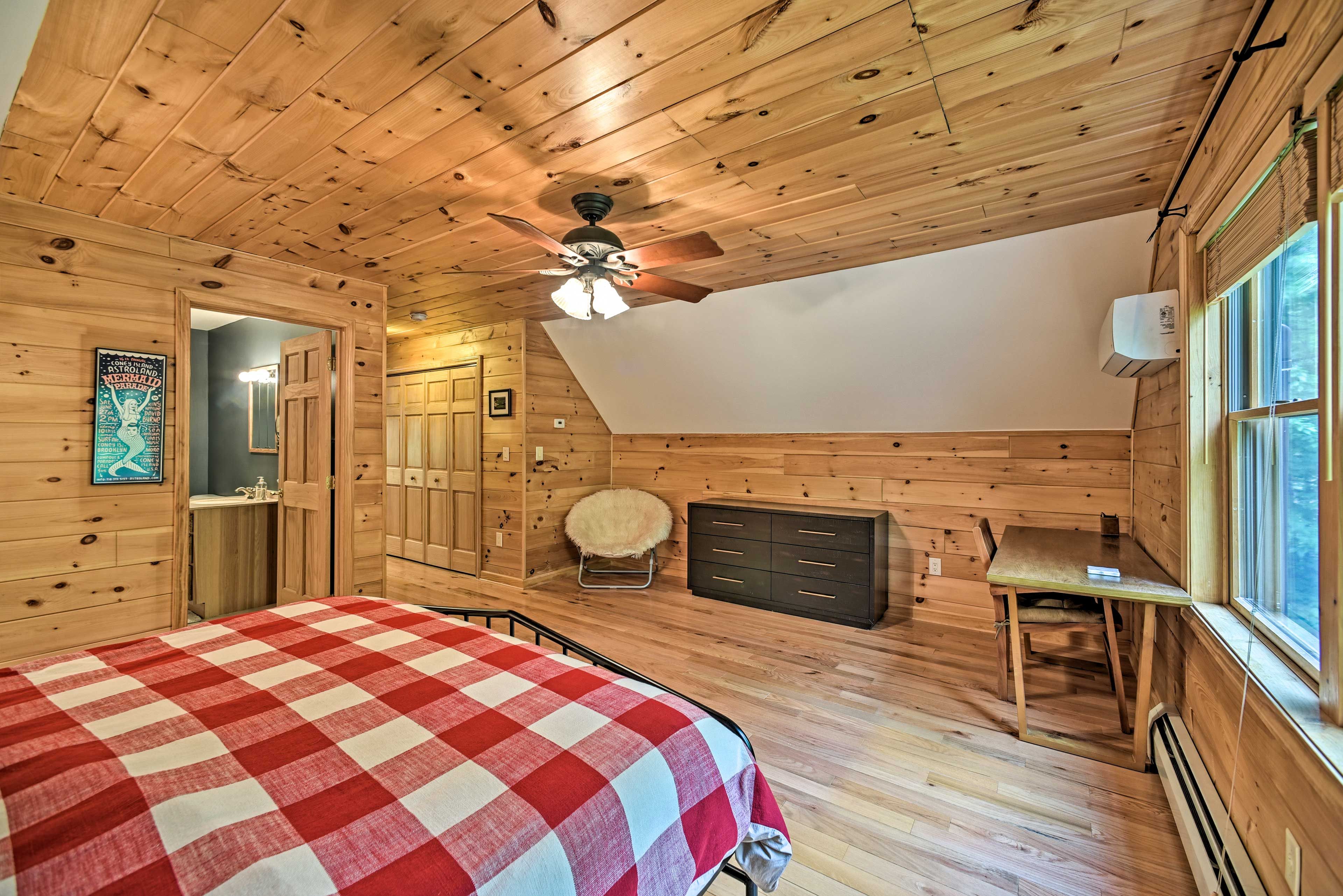Bedroom 1 | Laptop-Friendly Workspace | Linens Provided