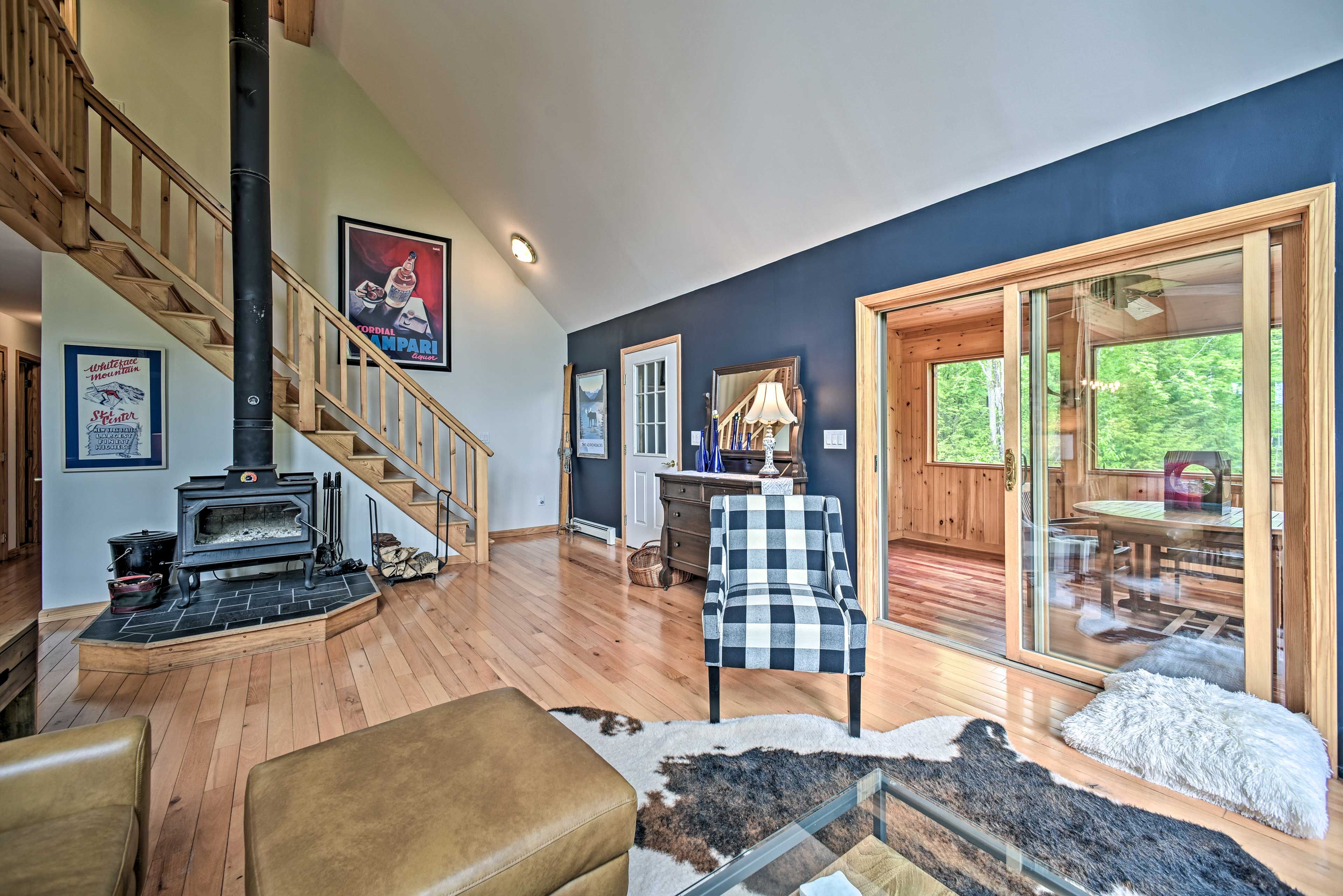 Living Room | Wood-Burning Stove | Firewood Provided