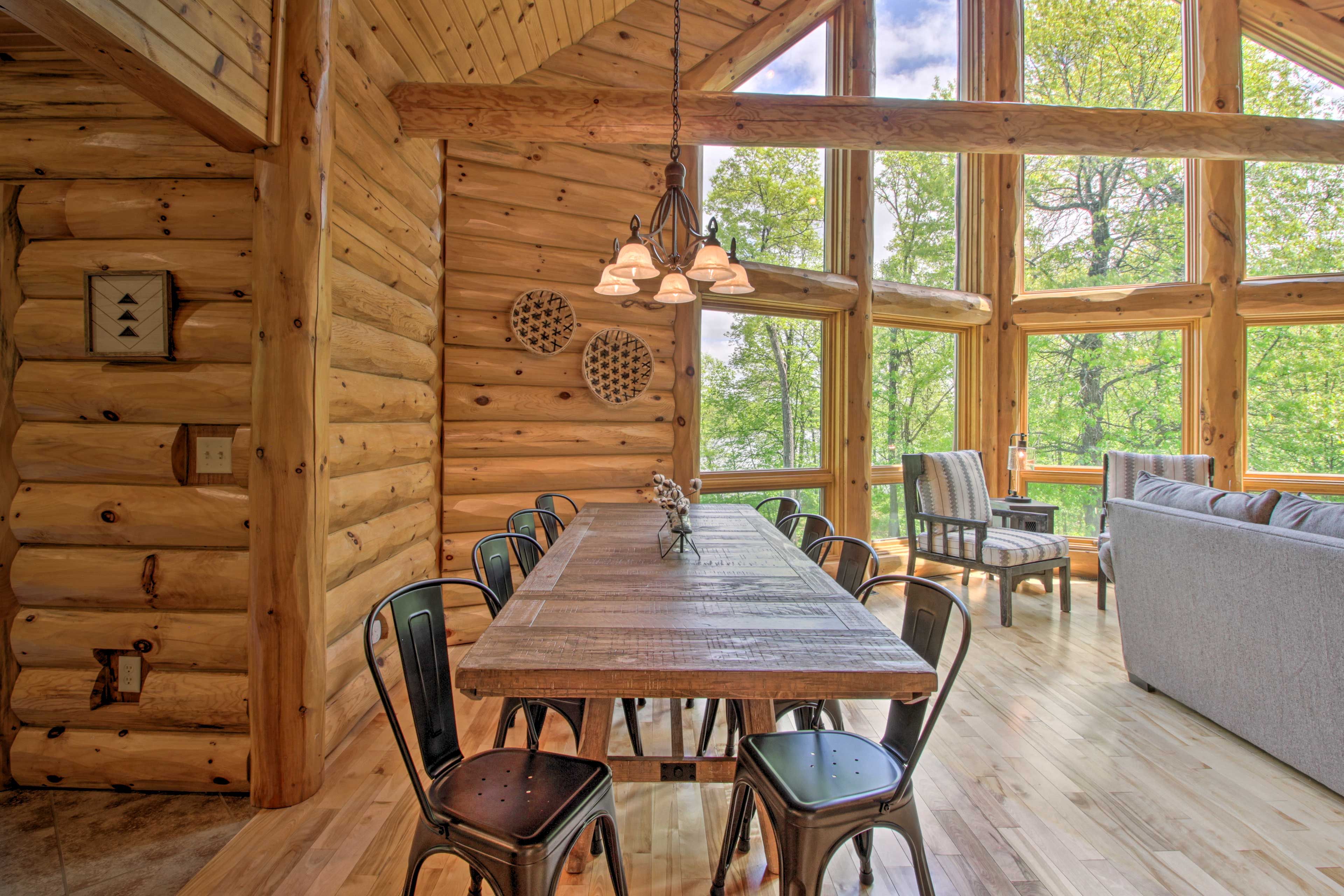 Dining Area | 2nd Floor | Stairs Required | Dishware & Flatware