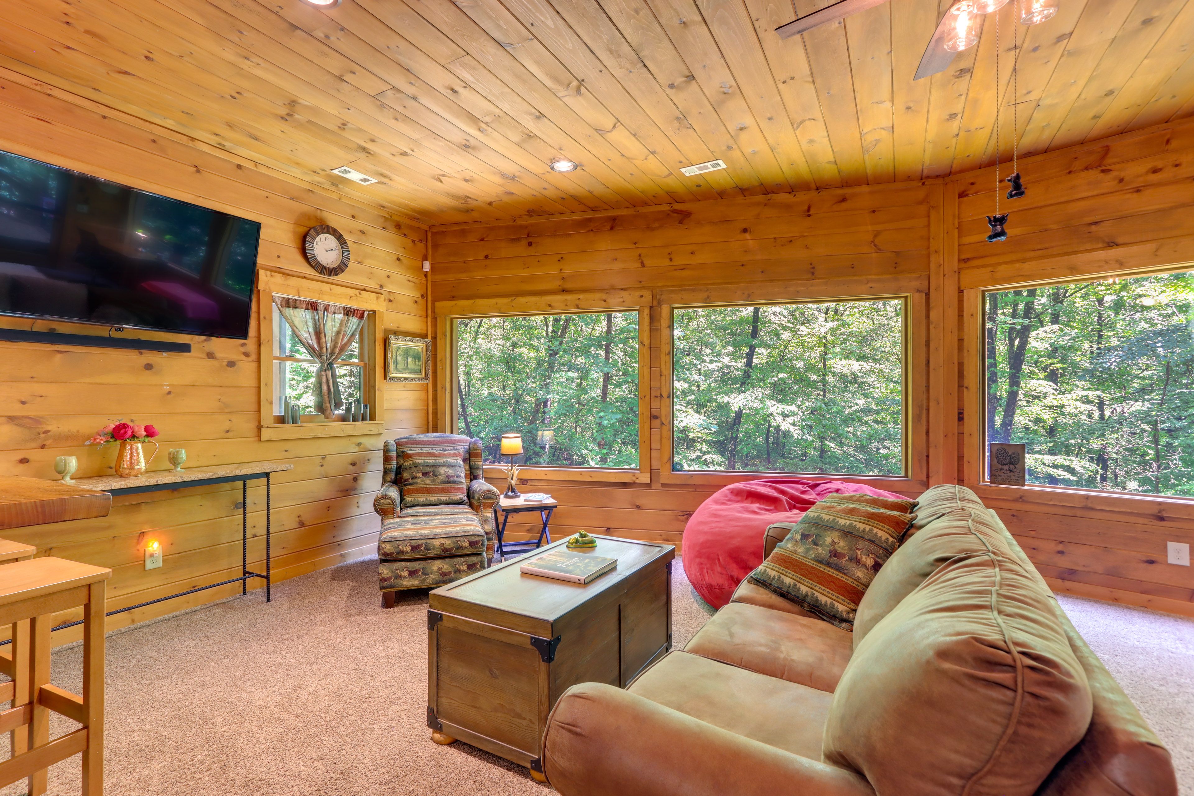 Living Room | Queen Sleeper Sofa | Dedicated Workspace | Books