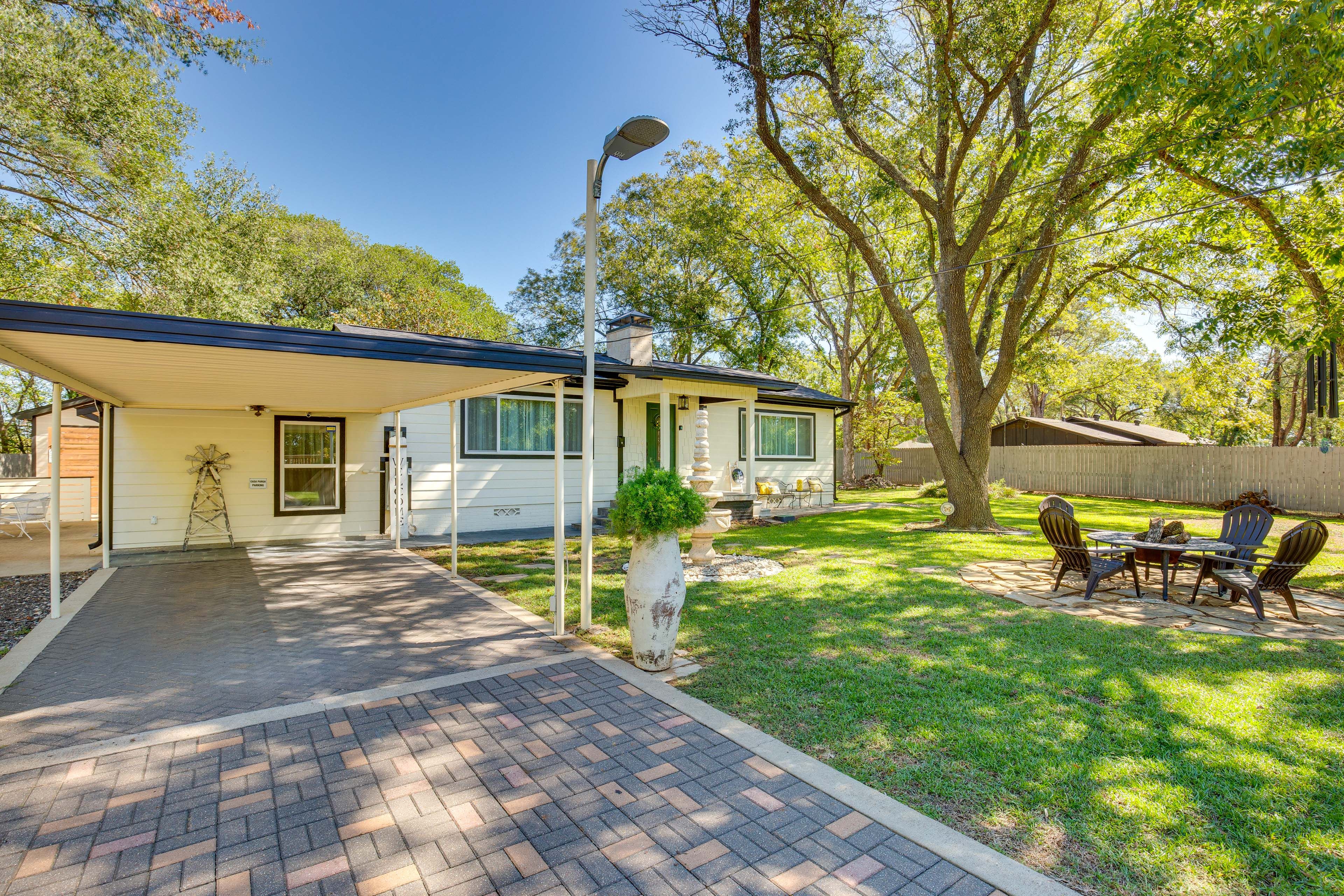Front Exterior | Outdoor Dining | Spacious Yard