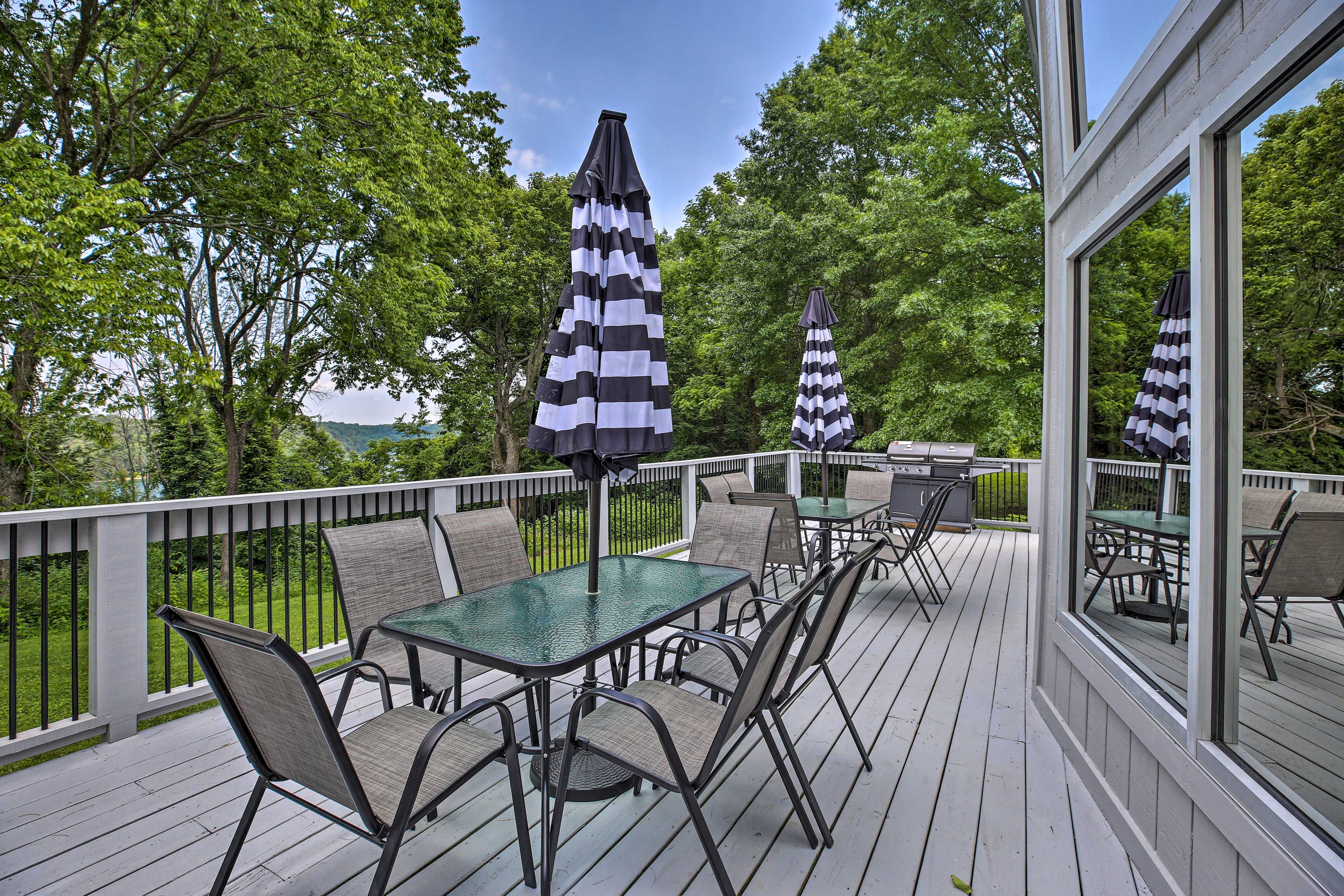 Private Deck | Gas Grill | Stairs to Access Home