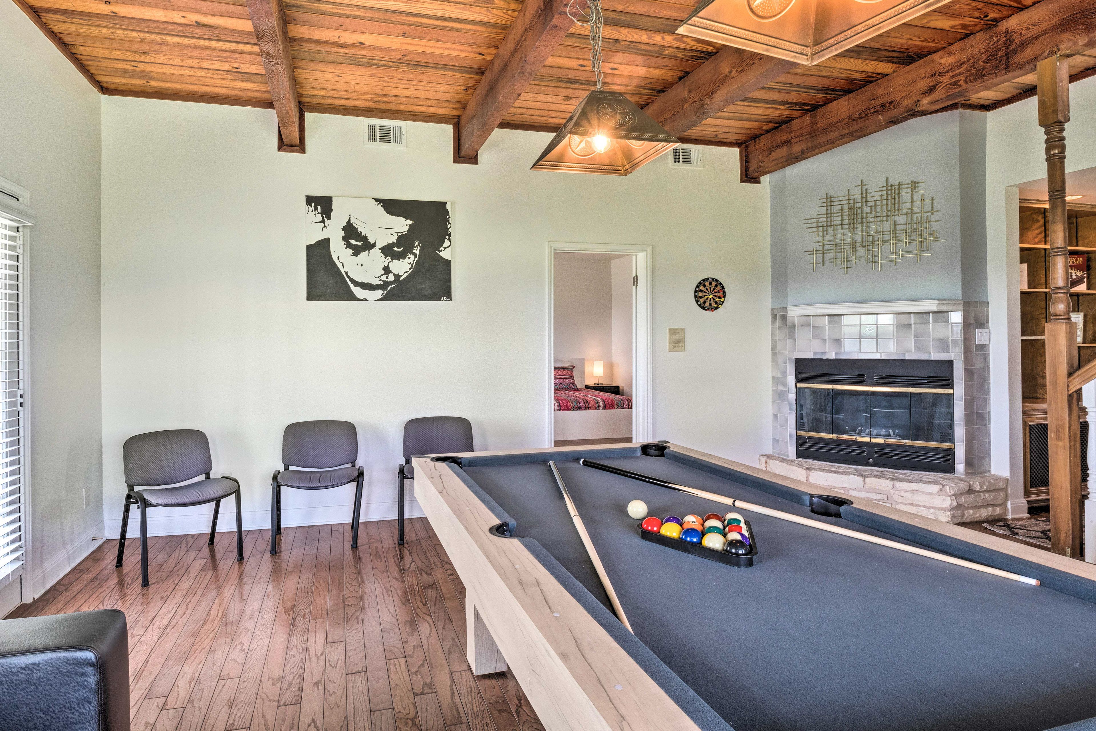 Game Room | 1st Floor | Pool Table | Dartboard | Bar Area