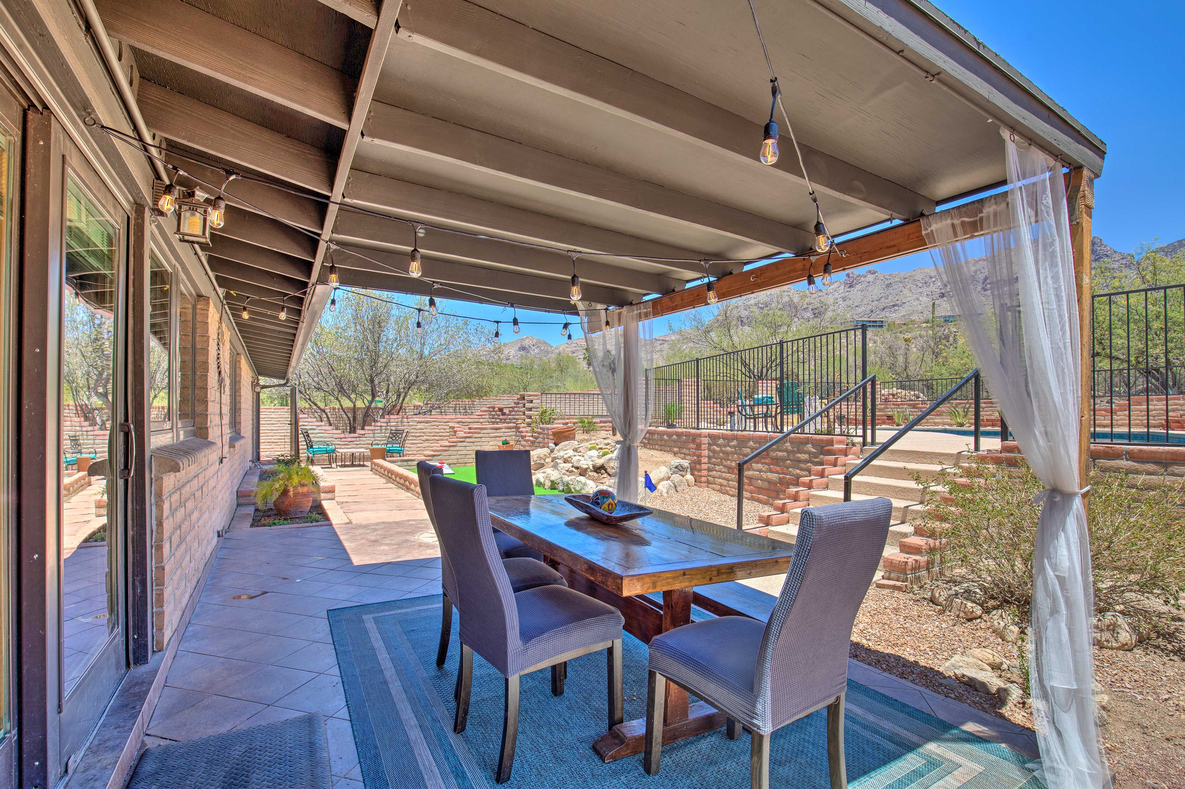 Private Outdoor Dining Area