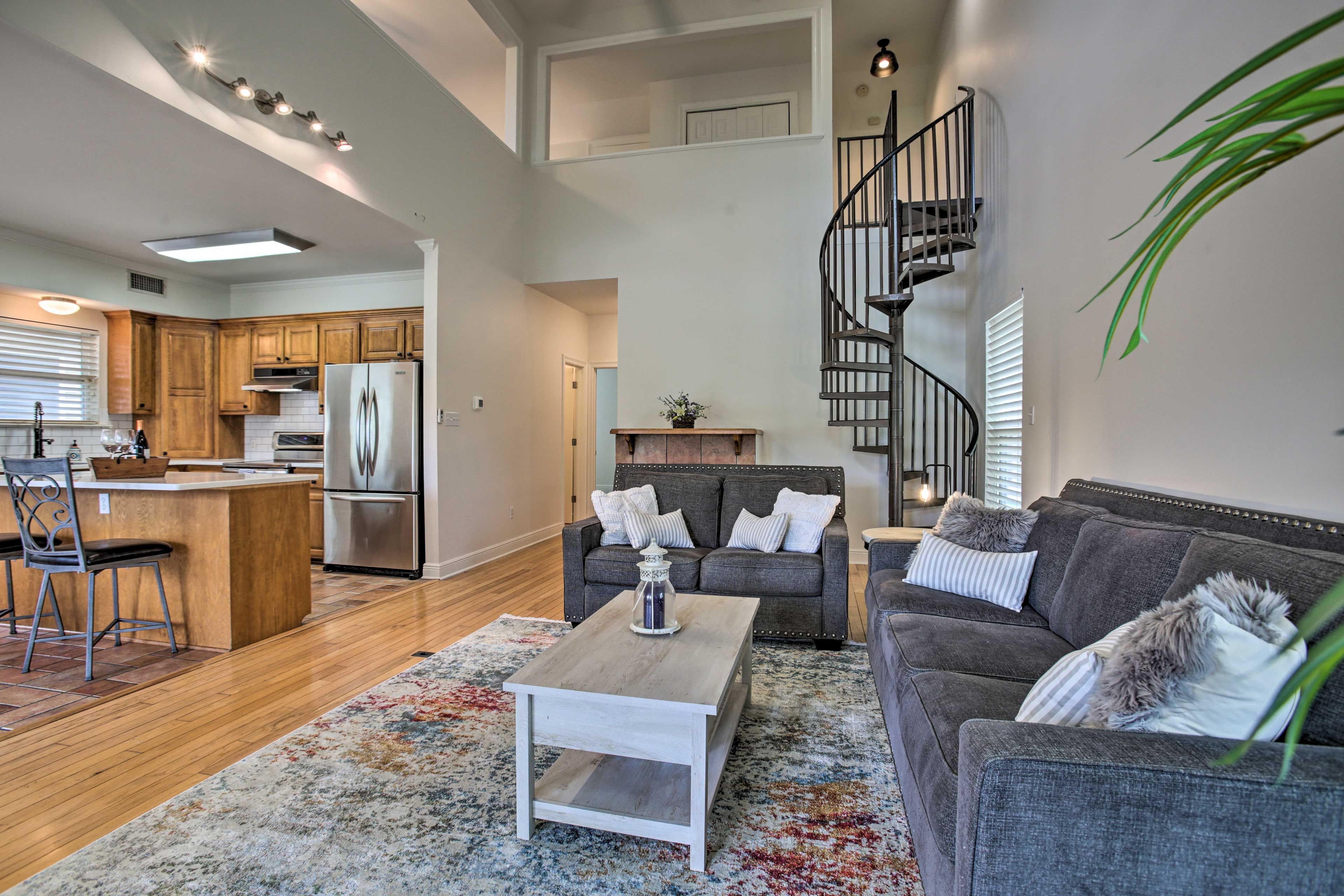 Living Room | Stairs Required for Home Access