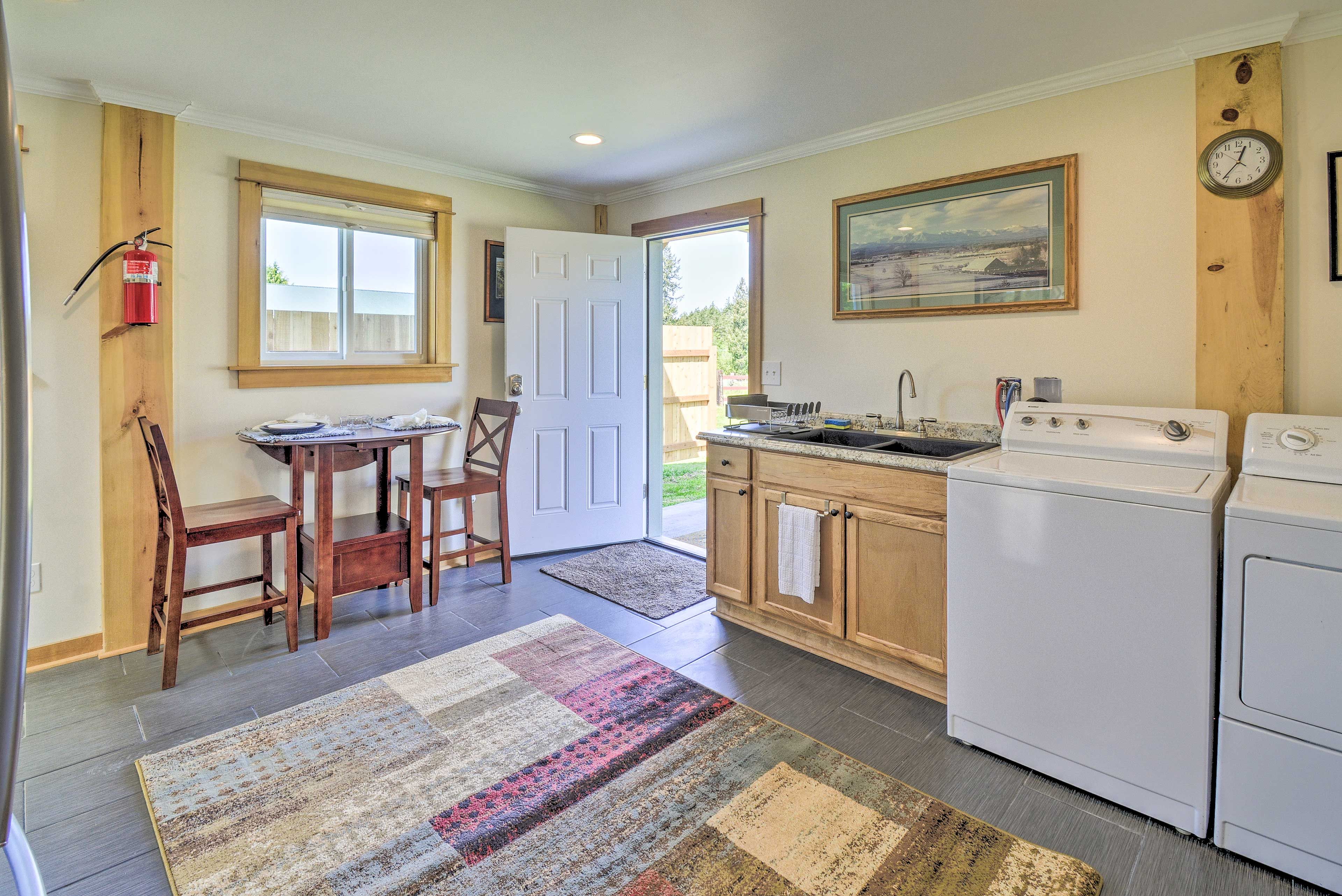 Kitchenette | In-Unit Laundry