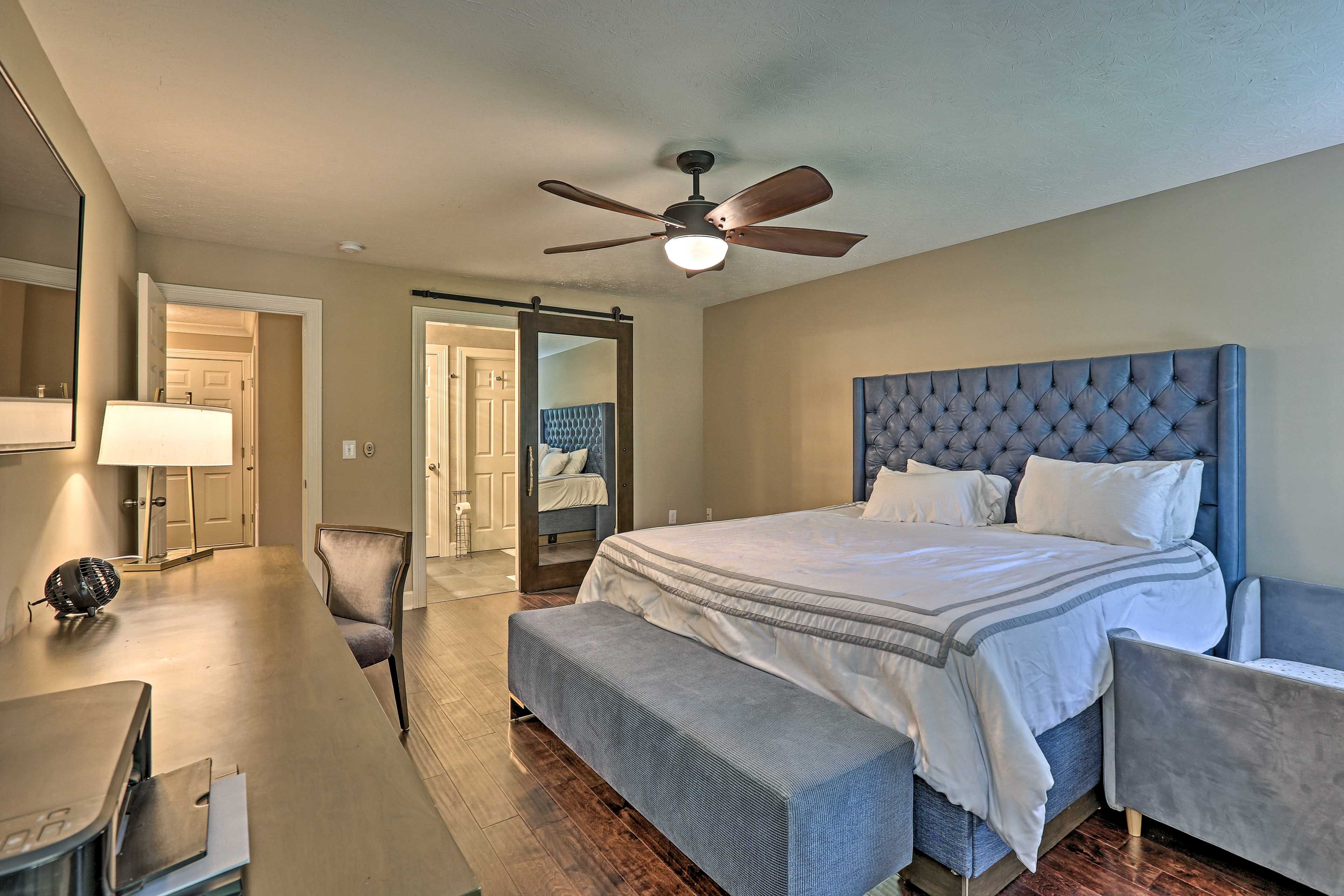 Bedroom 1 | Smart TV | Laptop-Friendly Workspace w/ Printer