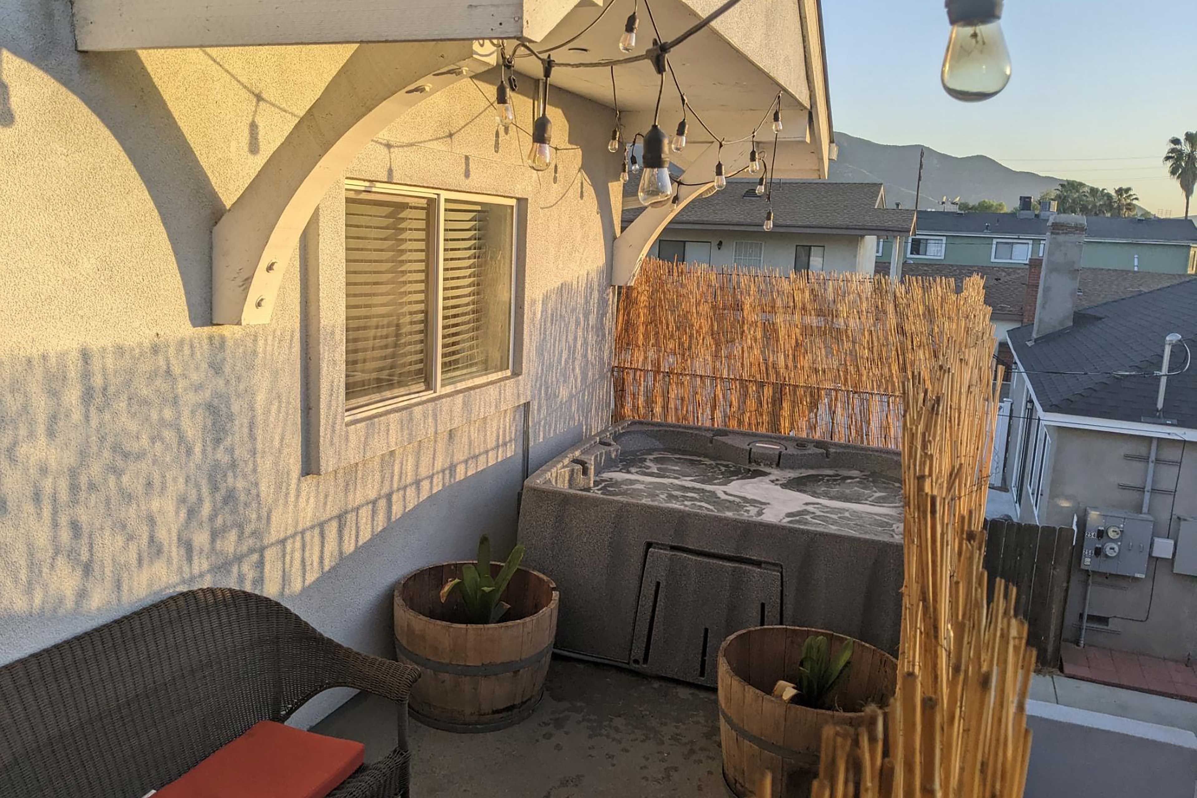 Patio | Private Hot Tub