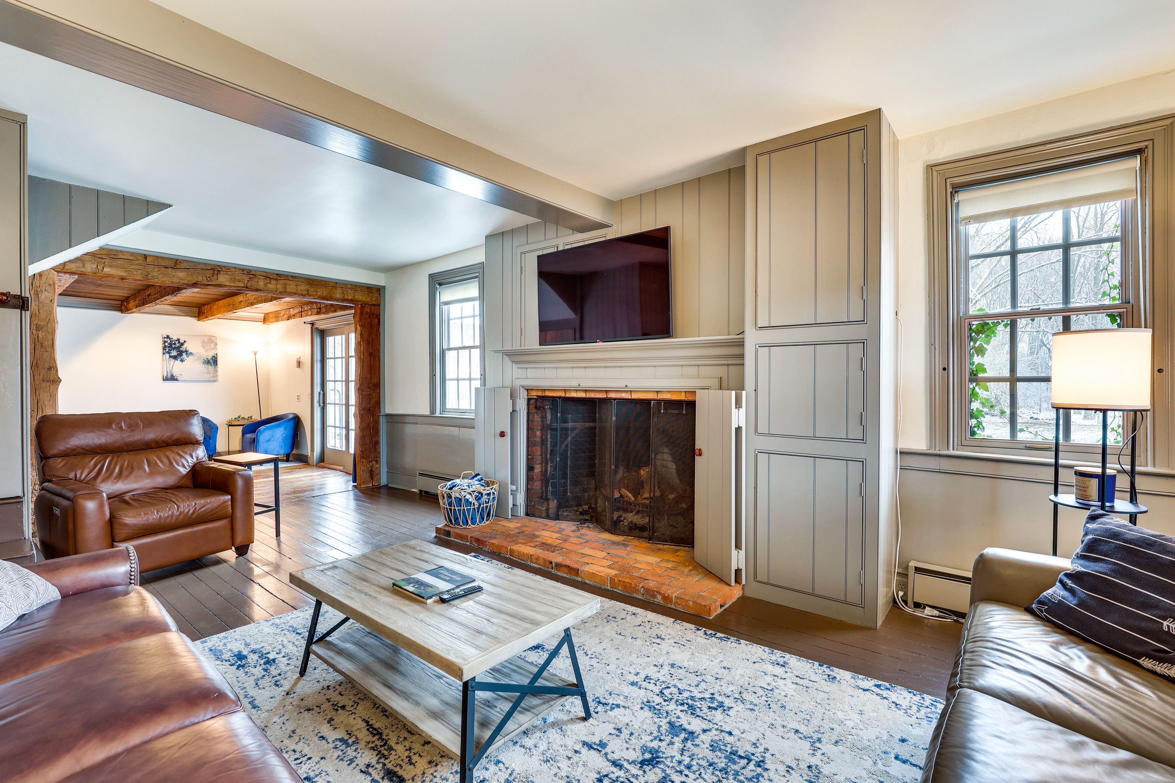 Living Room 1 | 1st Level | Free WiFi | Fireplace | A/C | Central Heating