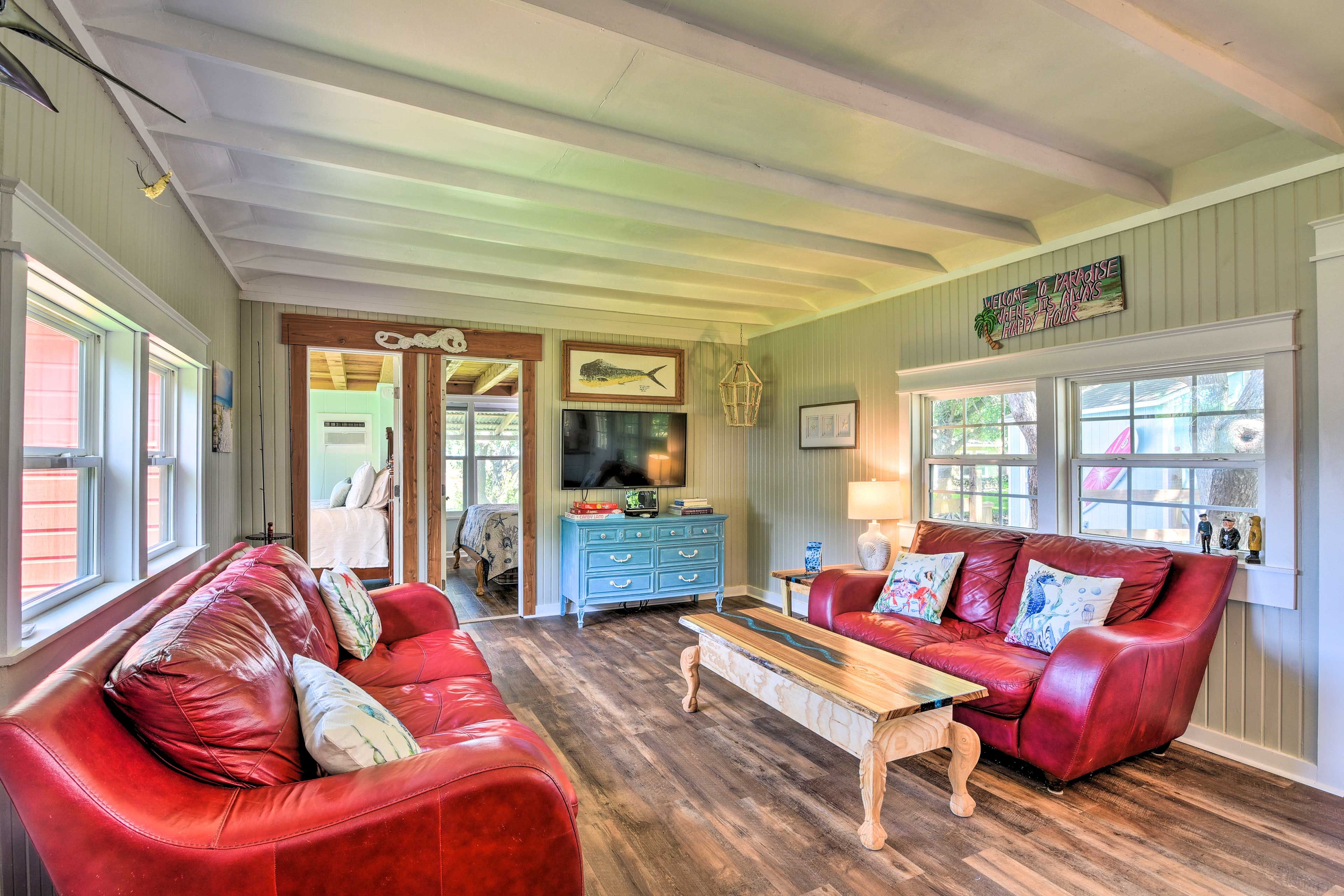 Sargent Vacation Rental | 3BR | 1BA | 1-Story Condo | 887 Sq Ft