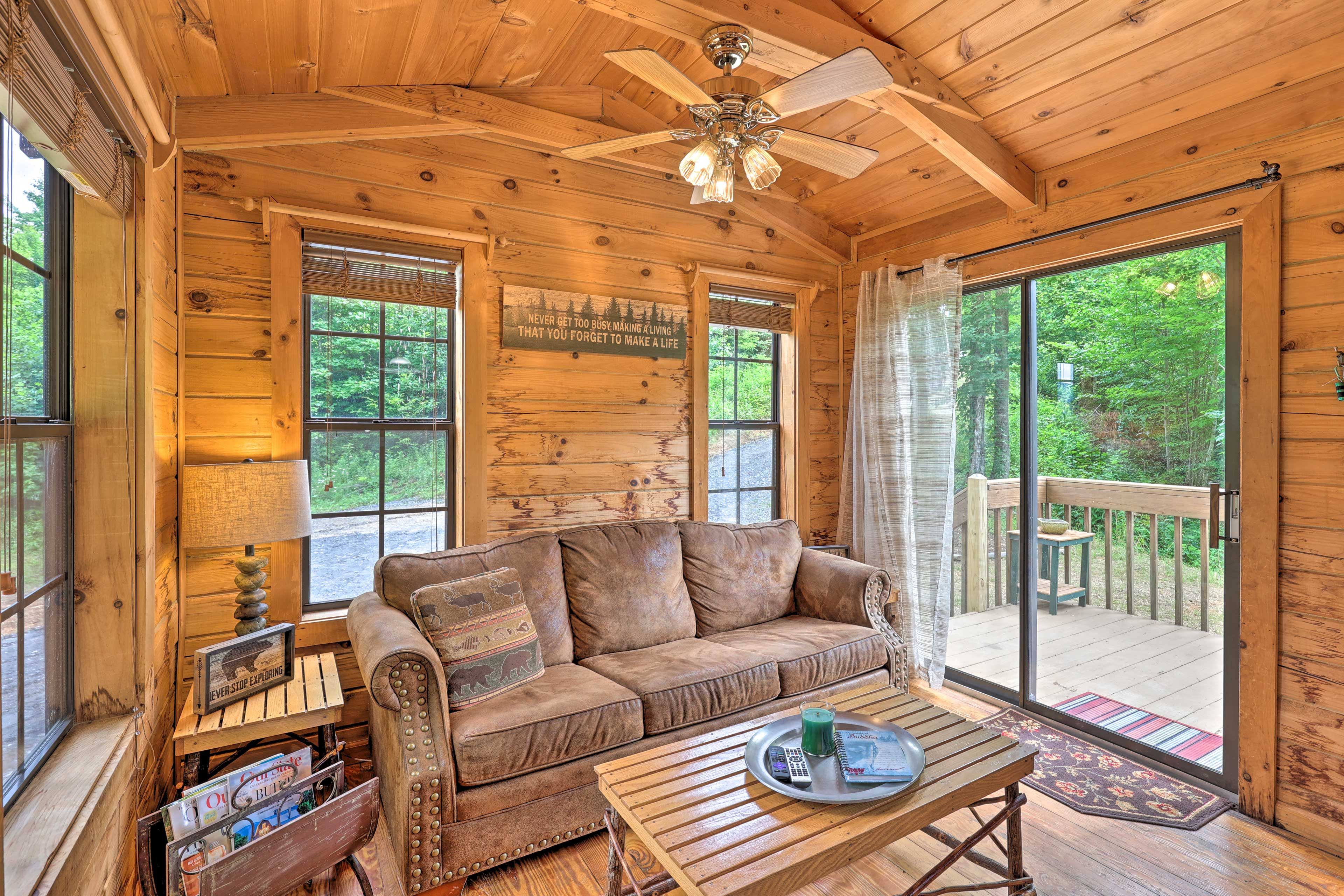 Living Area | Pet Friendly w/ Fee