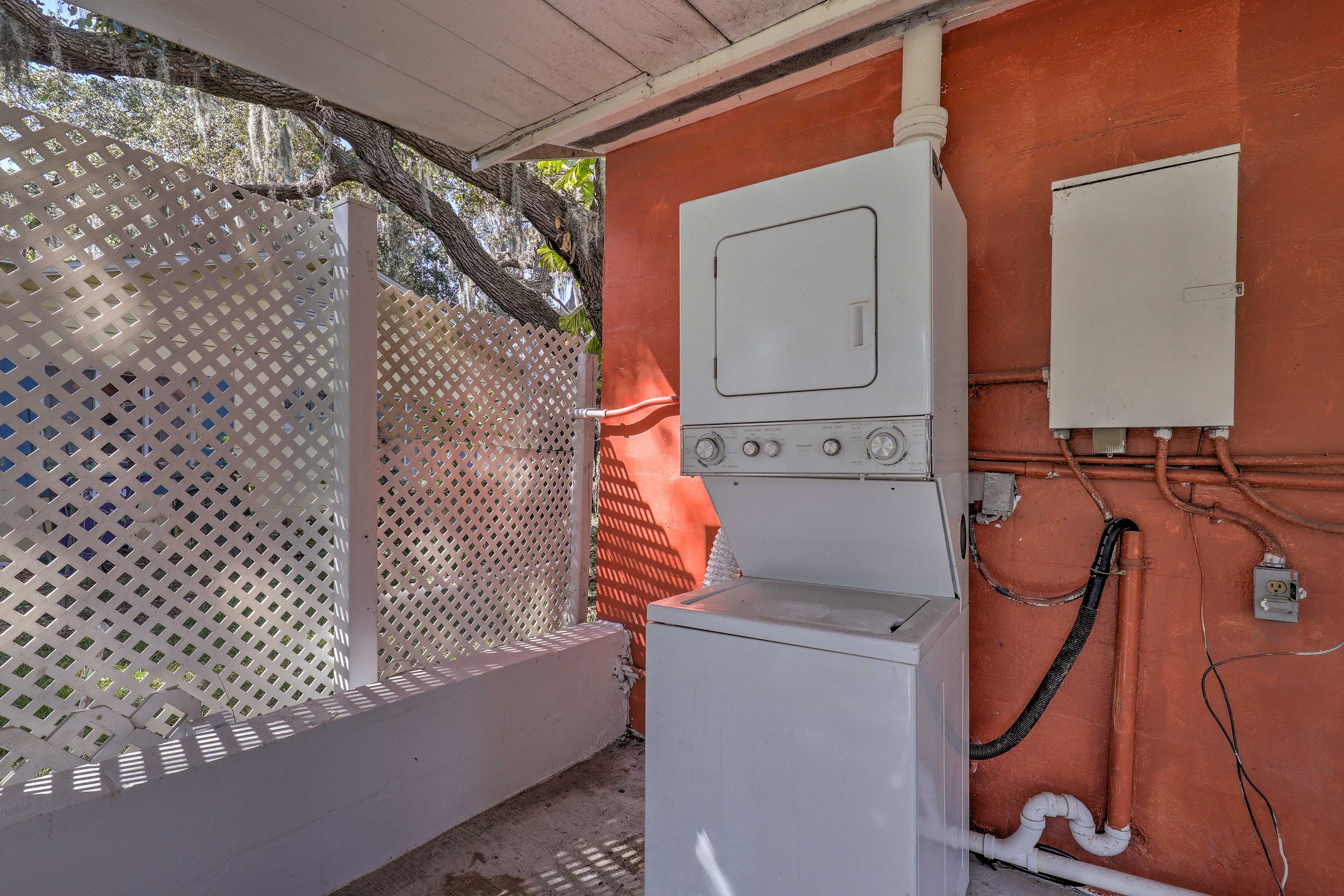Covered Patio | In-Unit Laundry