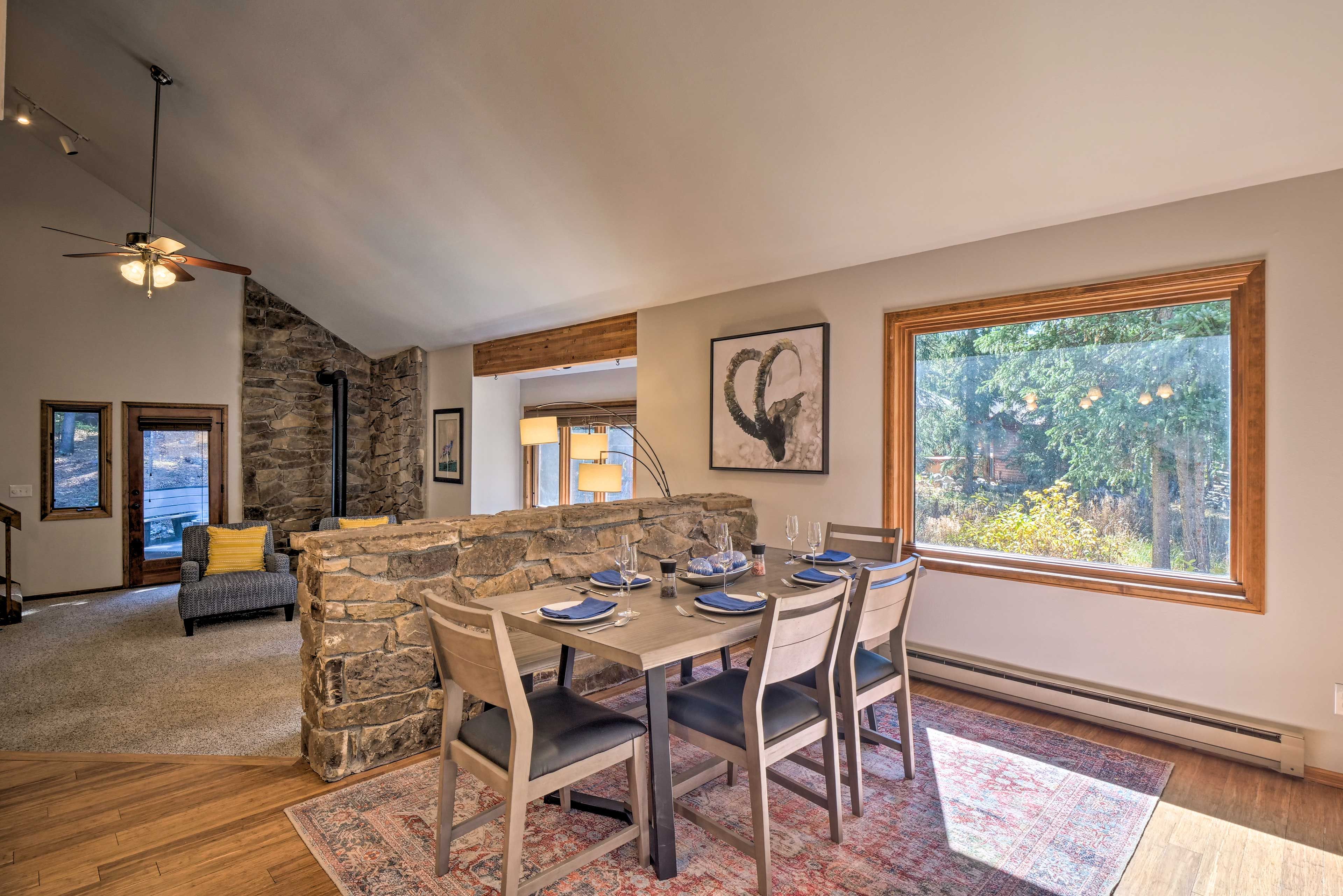 Dining Area | 2 Steps Required | Main Floor | Dishware & Flatware