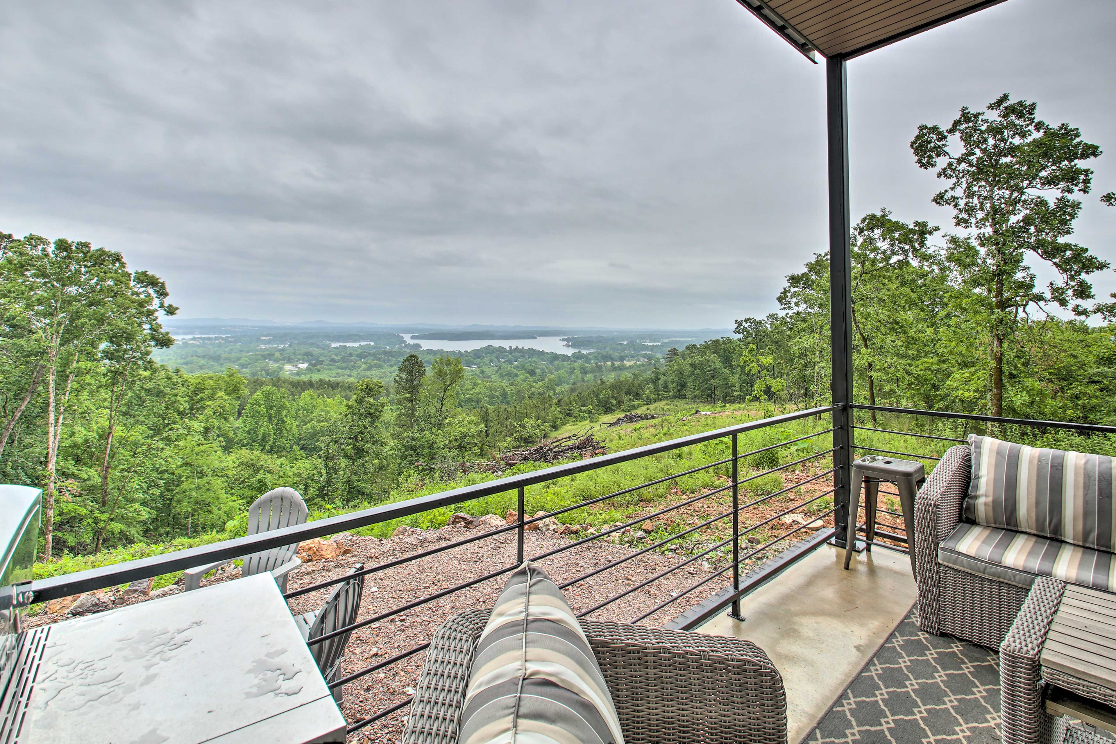 Lower-Level Deck | Lounge Area | Lake Views