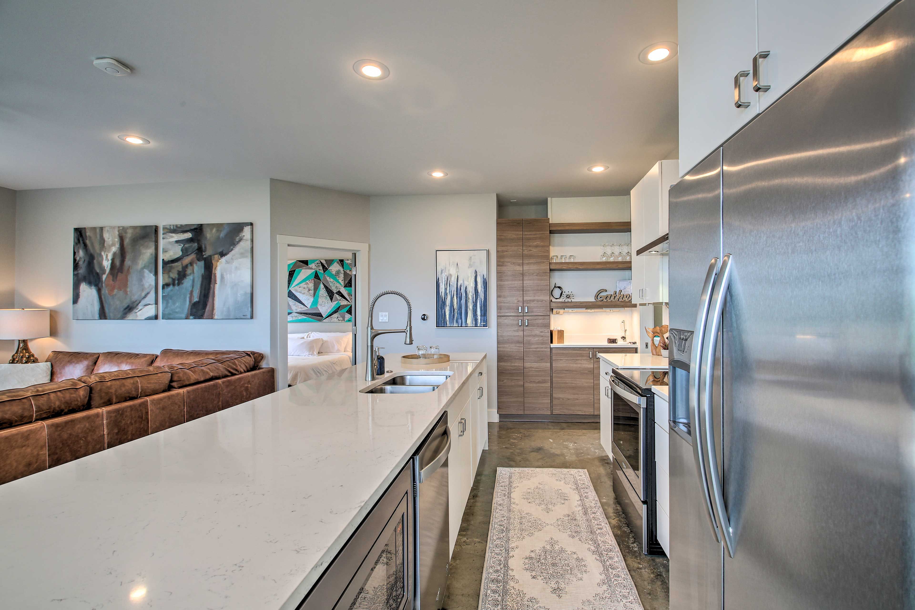 Kitchen | Fully Equipped | Stainless Steel Appliances