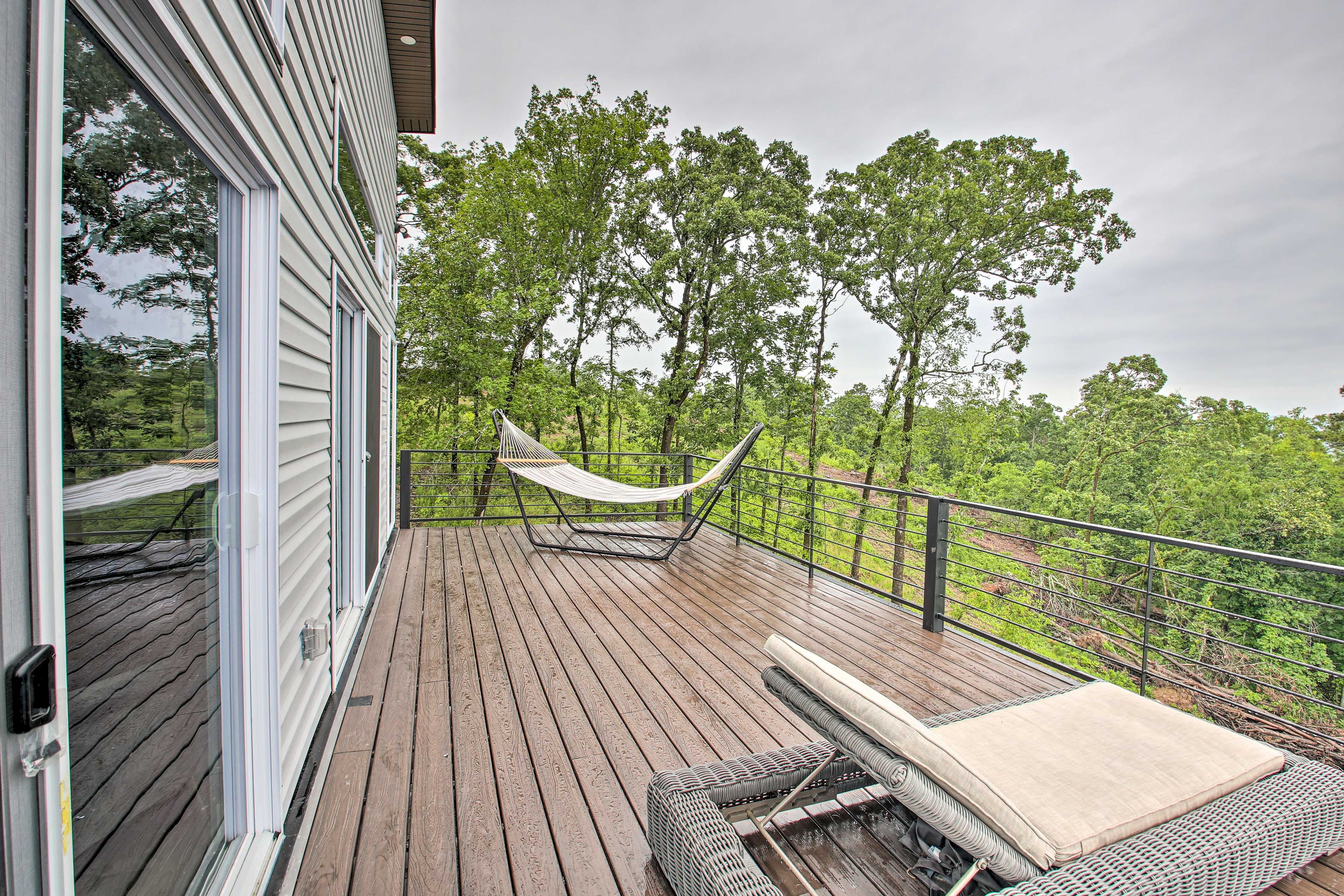 Upper-Level Balcony | Hammock | Lounge Chairs