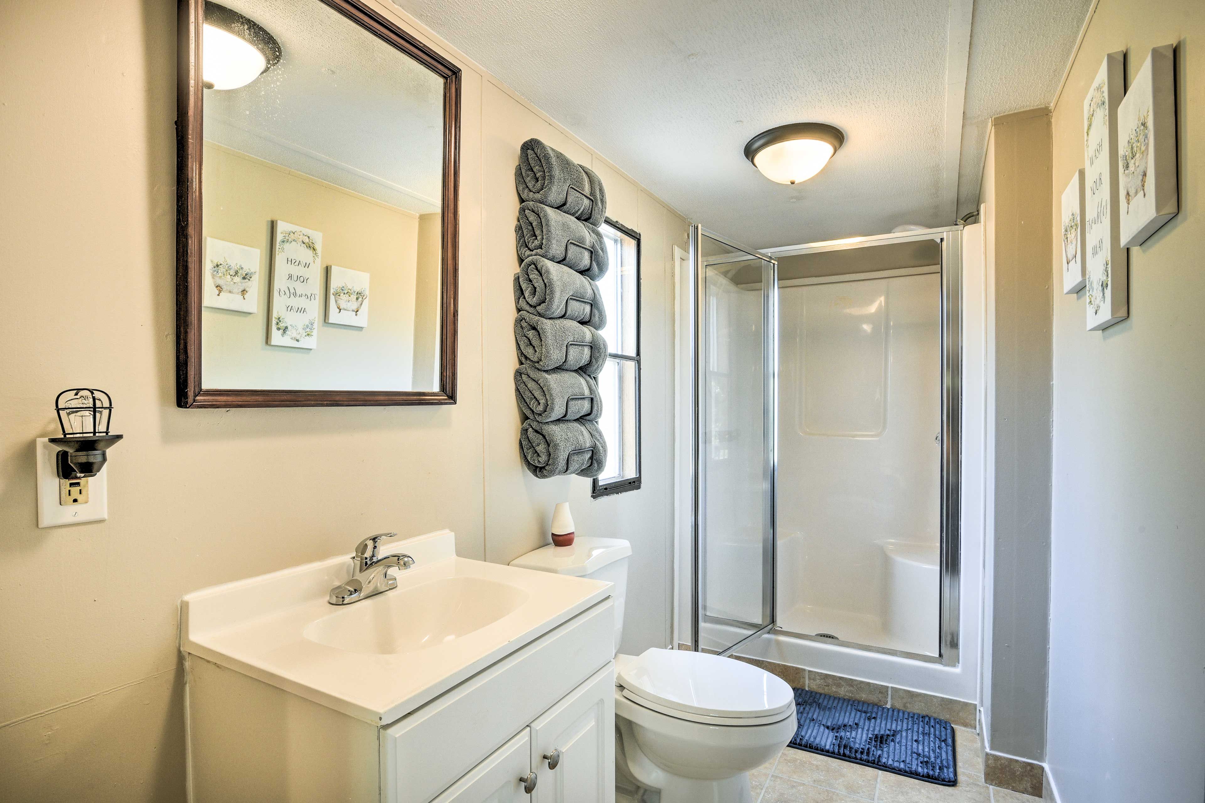 En-Suite Bathroom | ADA-Height Toilet | Complimentary Toiletries