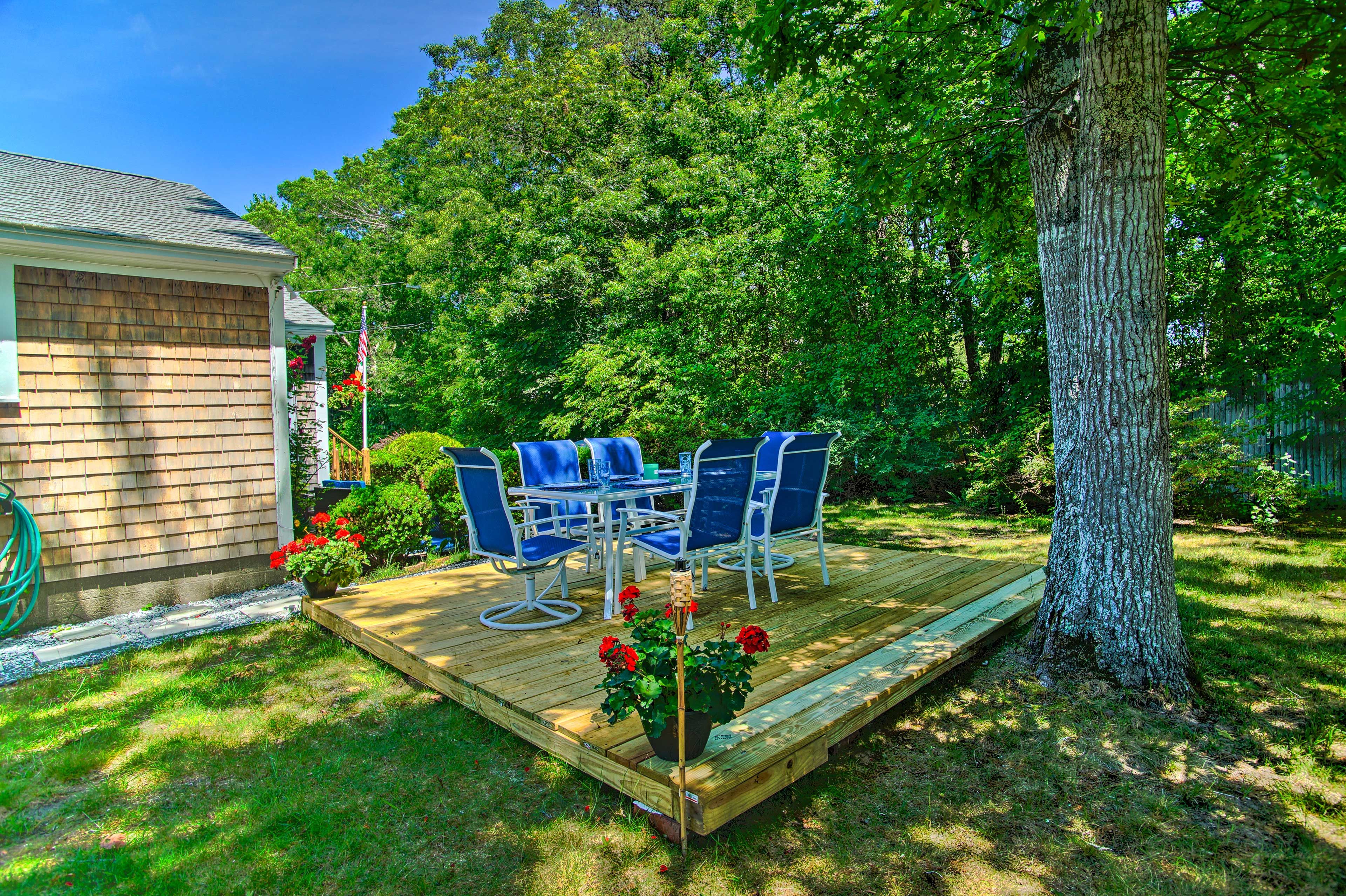 West Yarmouth Vacation Rental | 3BR | 1BA | 1,200 Sq Ft | Single Story
