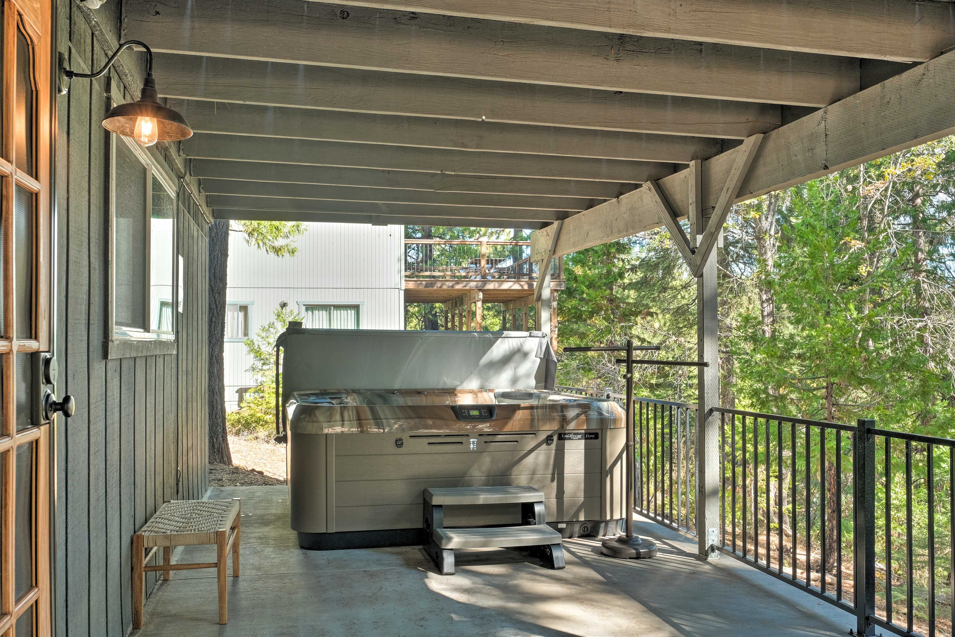 Lower Level | Private Hot Tub
