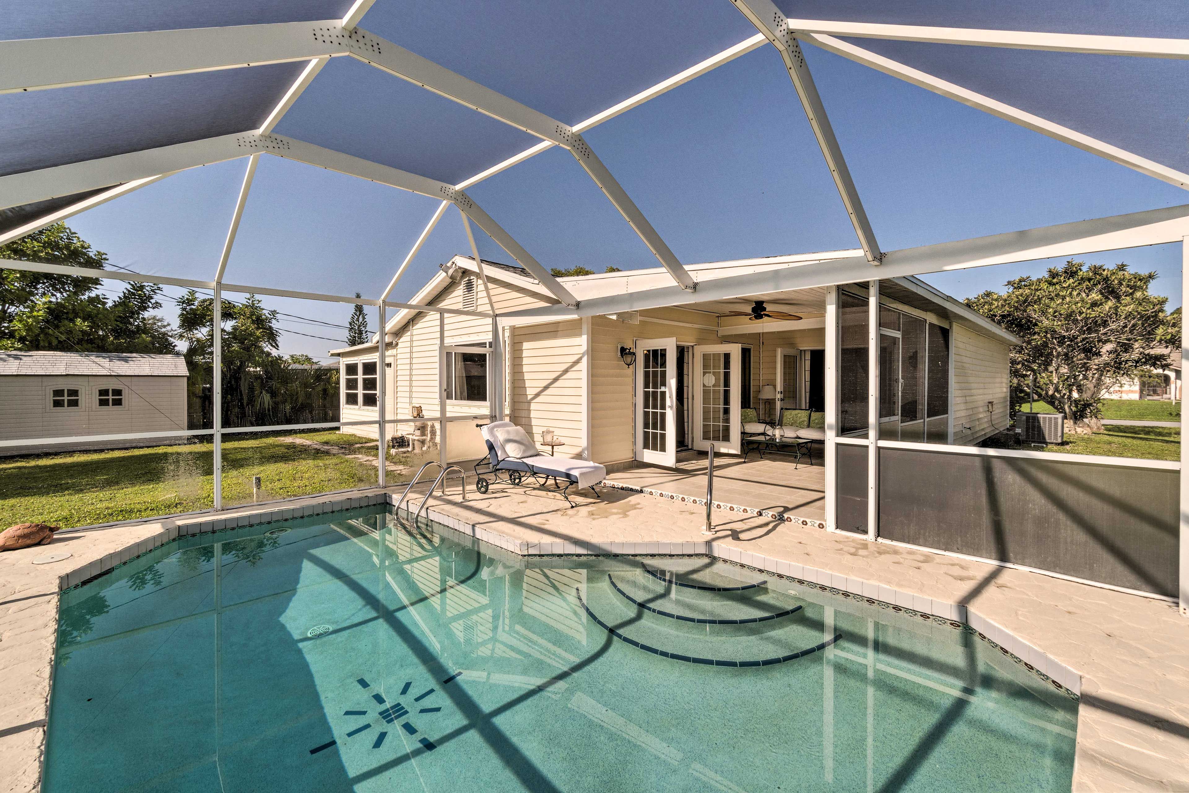Lanai | Private Yard | Pool Depth 3' - 5'