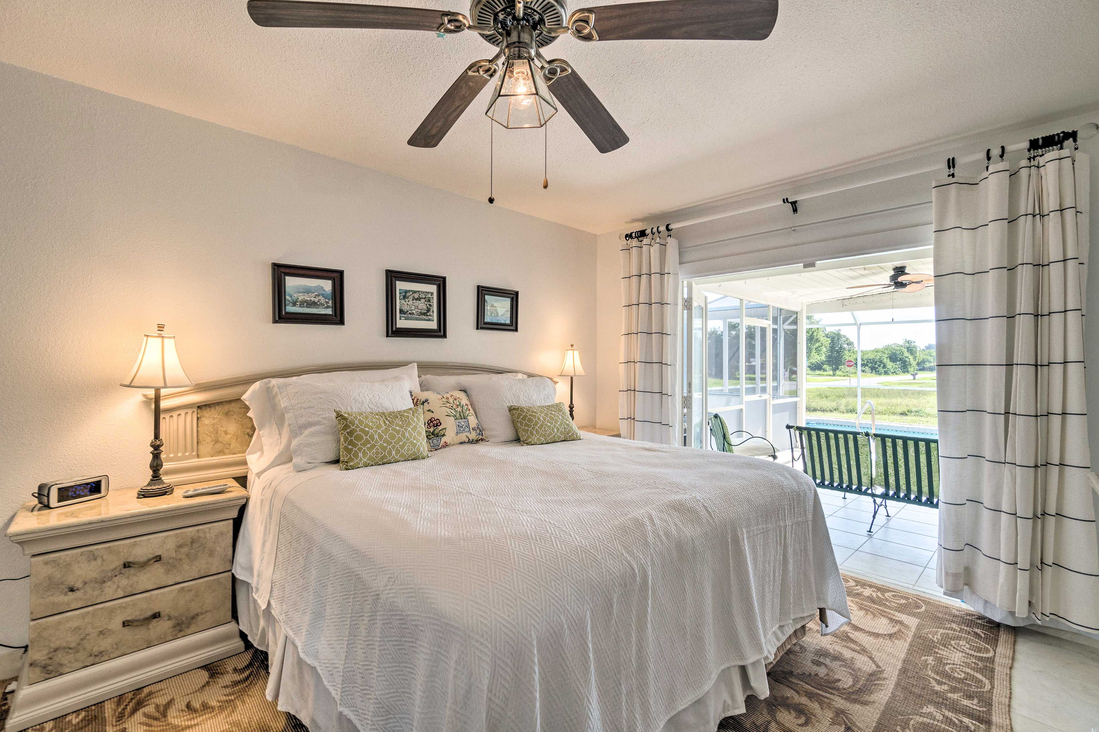 Bedroom 1 | King Bed | 1st Floor | En-Suite Bathroom | French Doors
