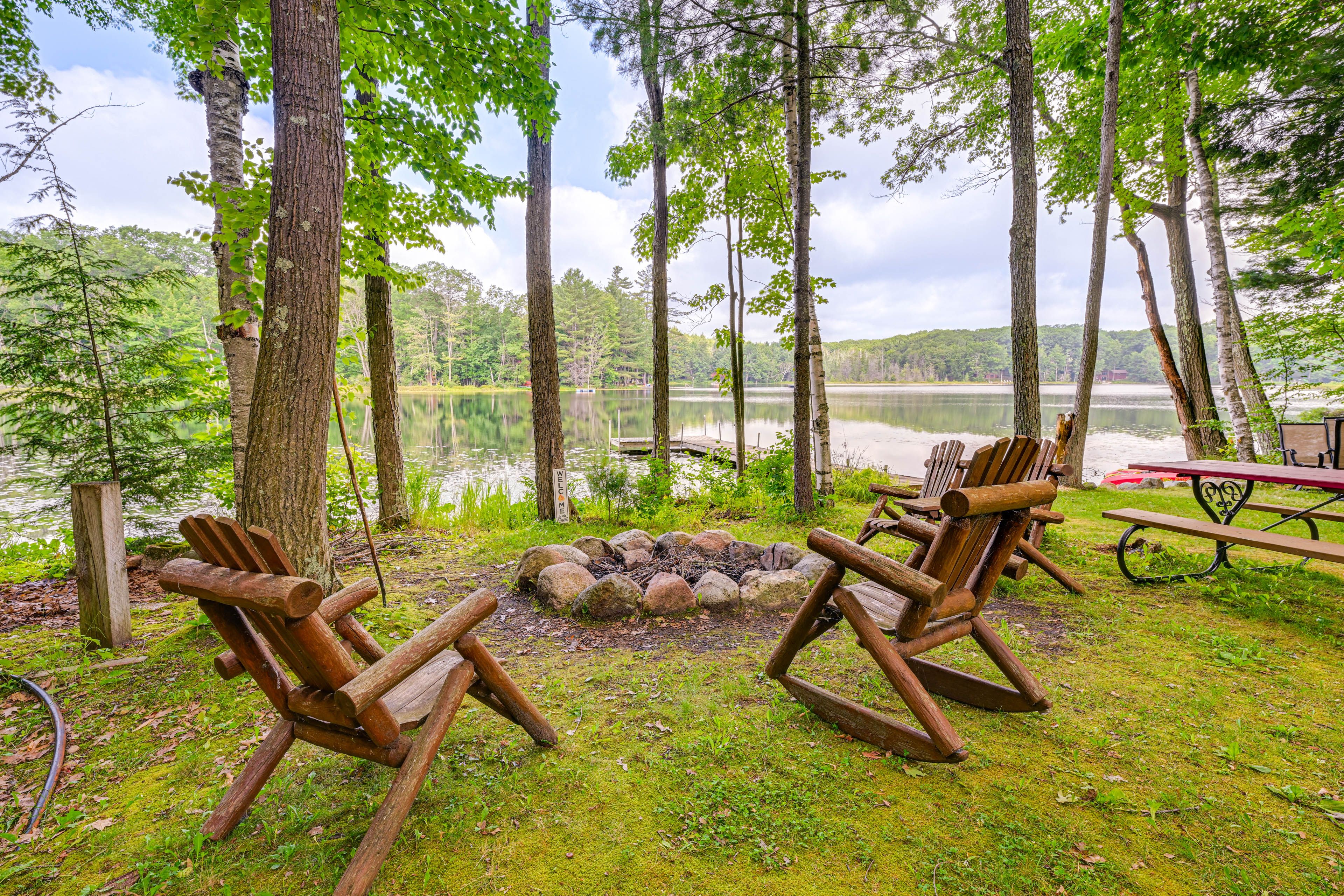 Property Exterior | Private Hot Tub | Lake Access On-Site