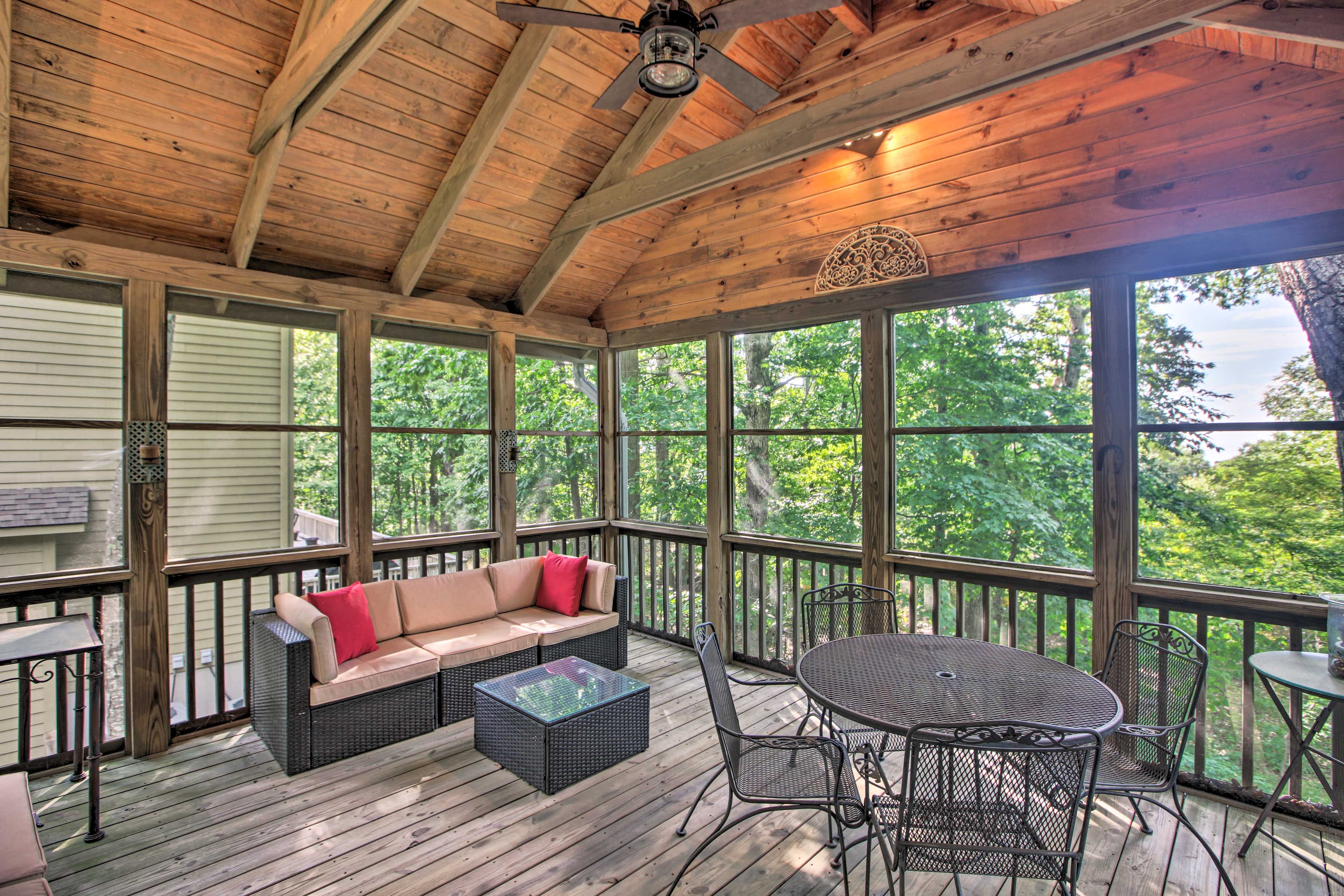 Screened Porch | Wooded Views