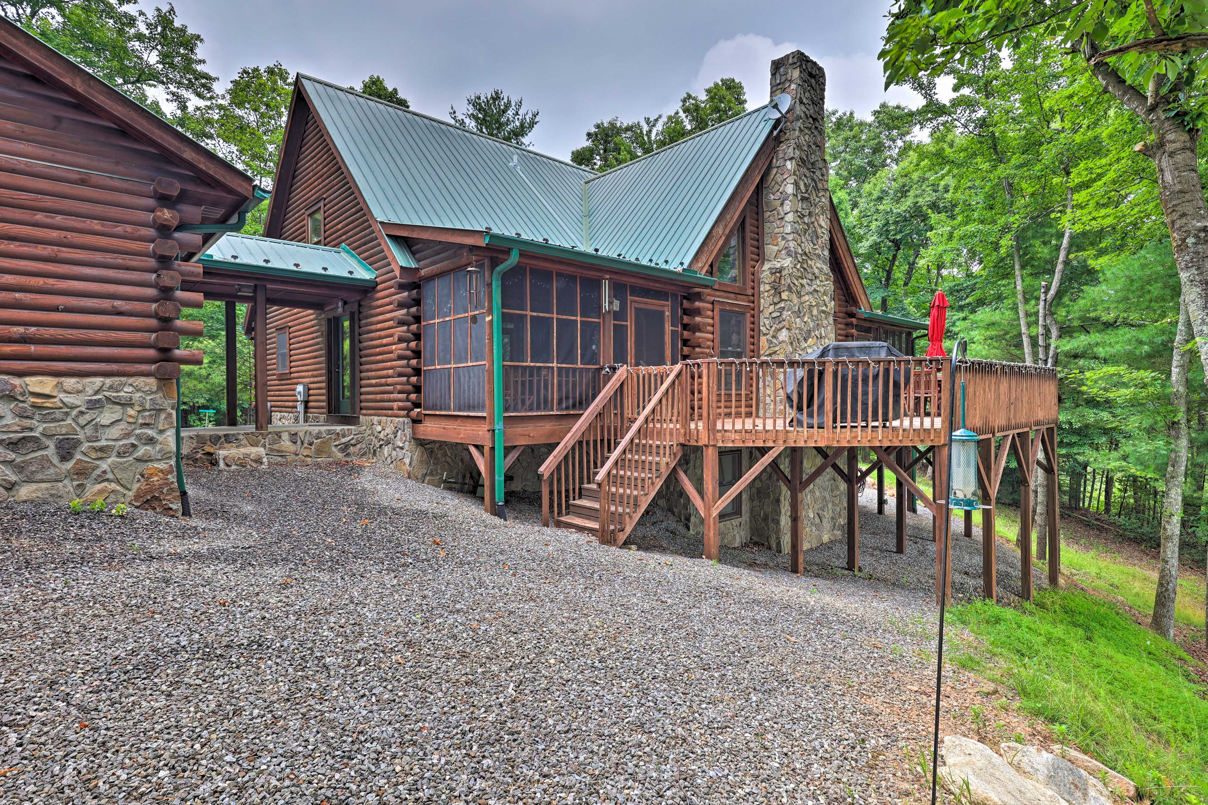 Purlear Vacation Rental Cabin | 4BR | 3.5BA | 2 Stories | 2,400 Sq Ft