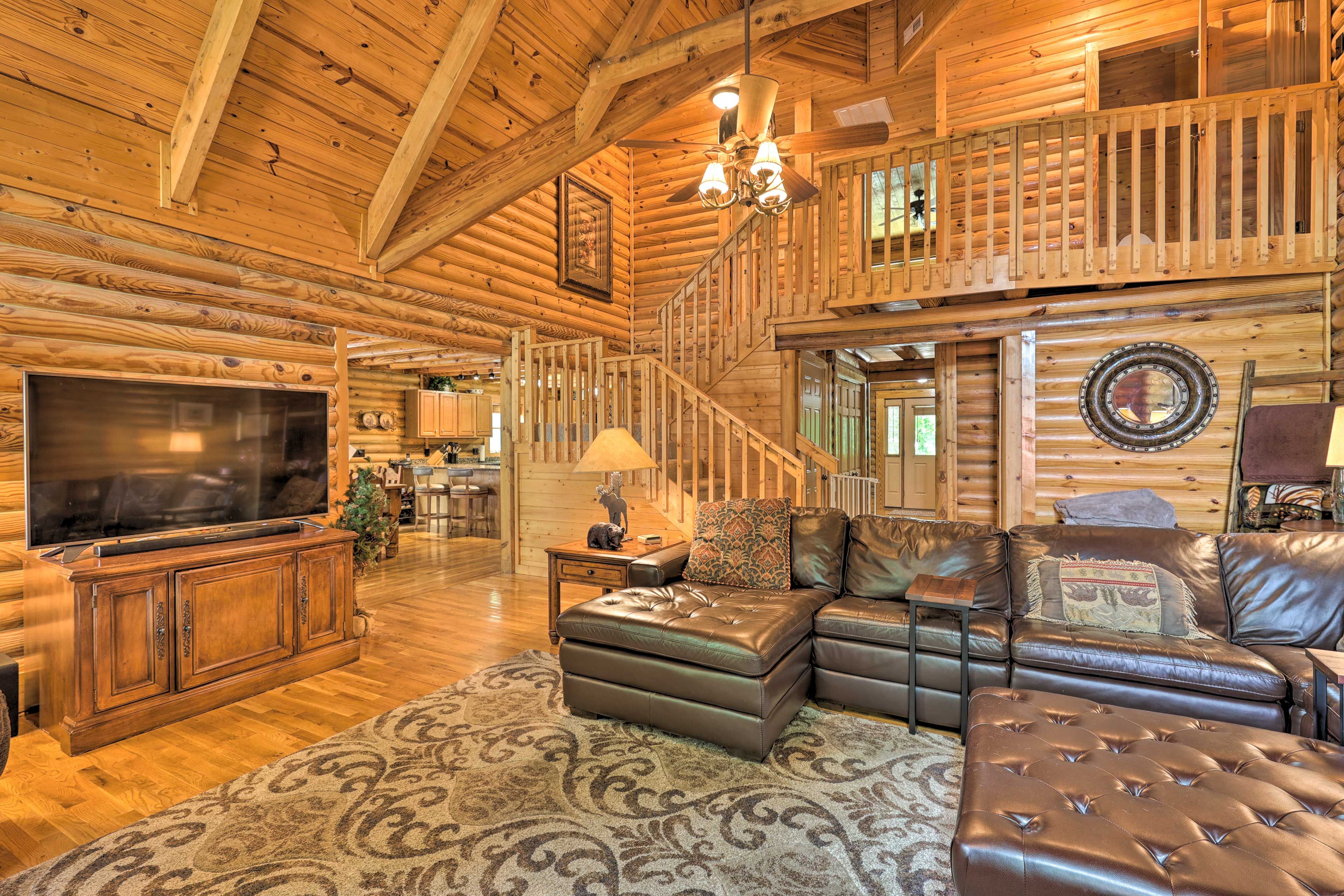 Living Room | Smart TV | Gas Fireplace | 1st Floor