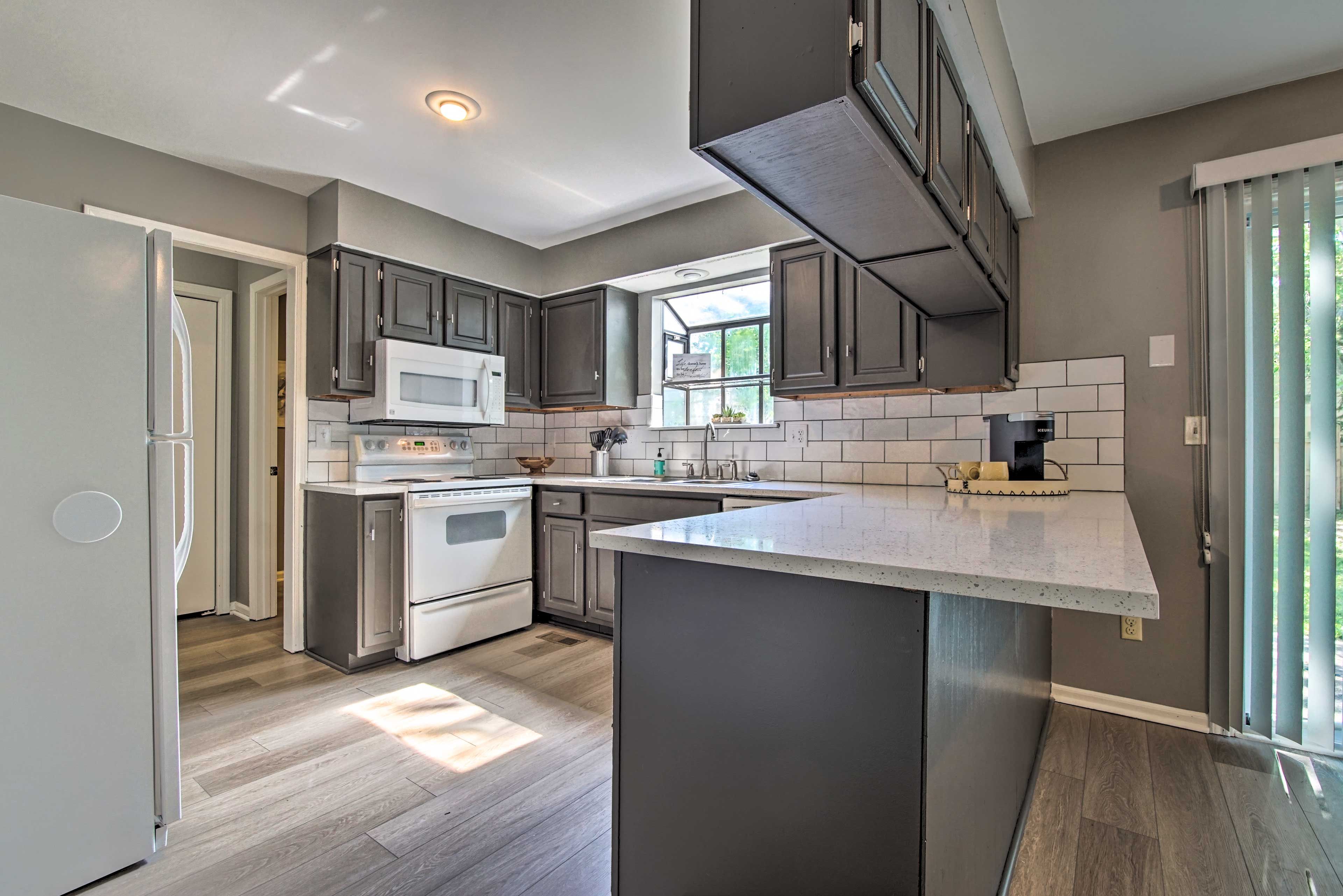 Fully Equipped Kitchen | Keurig Coffee Maker